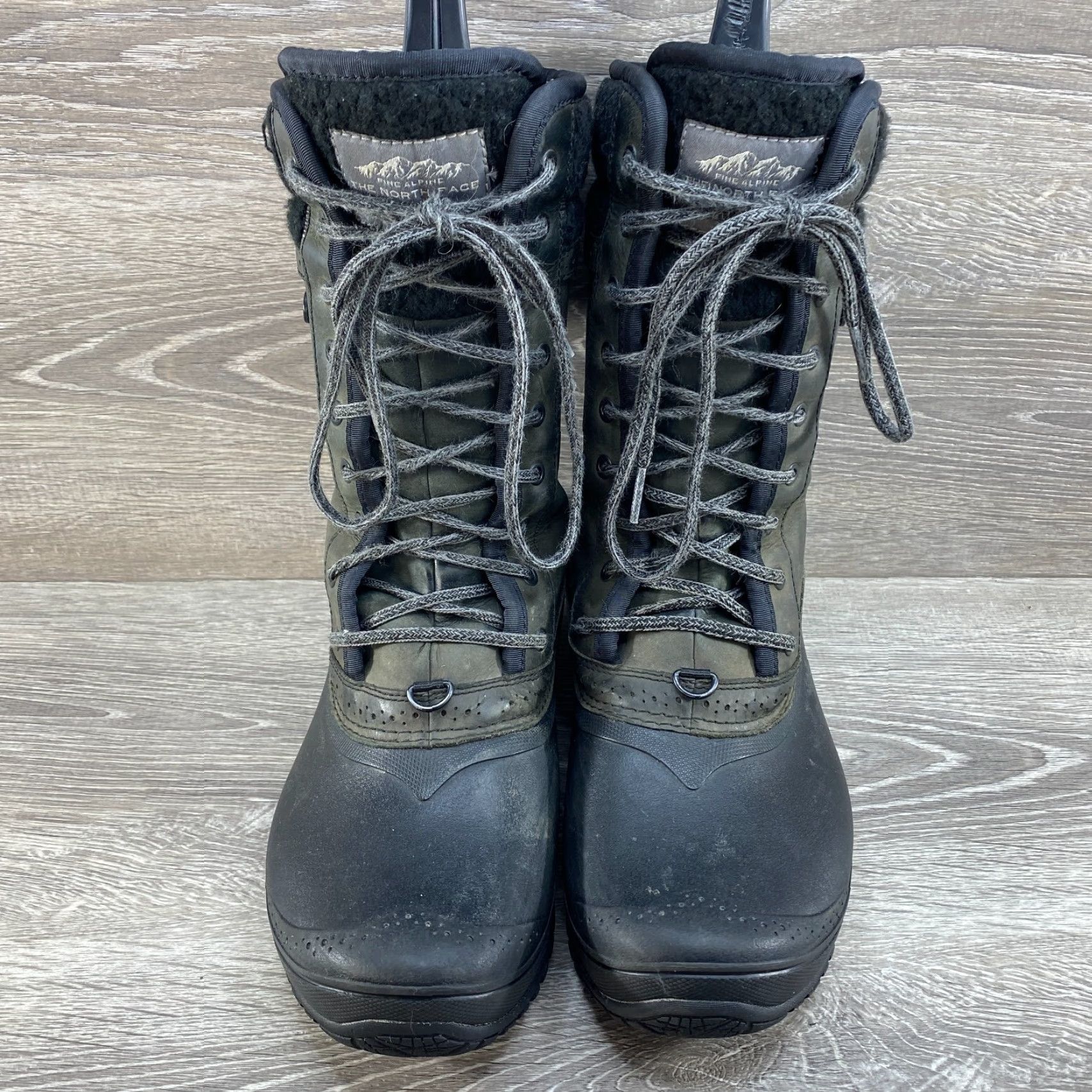 The North Face NORTH FACE Shellista II Waterproof Mid Boots Faux Fur 8.5 Black Leather Rubber Women Size US 7 / IT 37 - 3 Thumbnail
