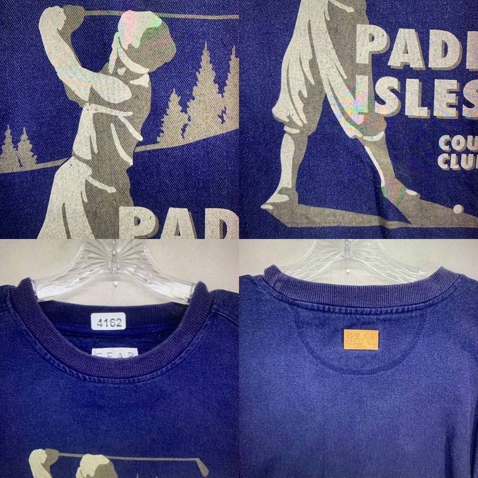 Vintage Vintage Mens Golf Sweatshirt XL Crew Neck Heavyweight Fleece 90s Sports Tee Blue Size US XL / EU 56 / 4 - 8 Thumbnail