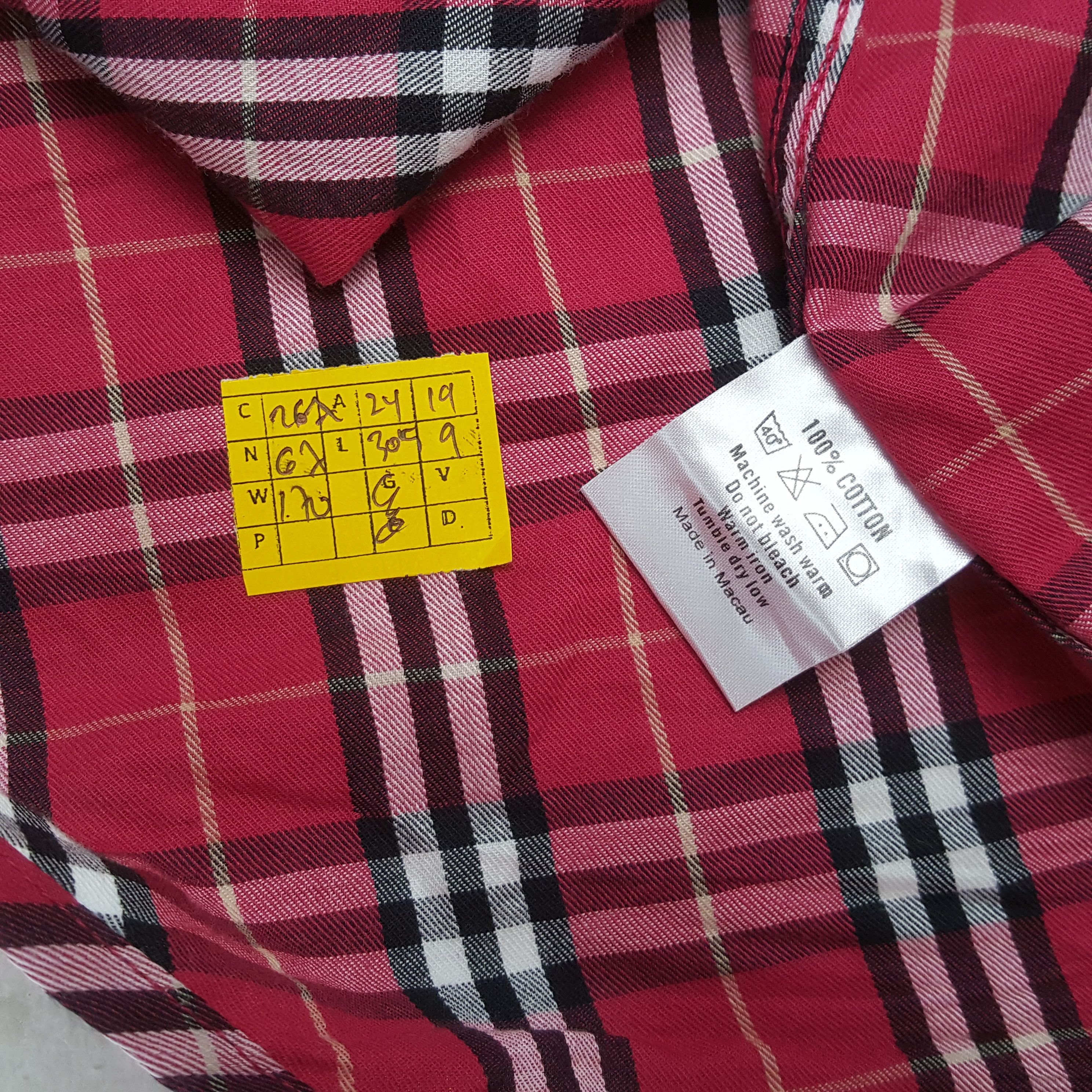 Burberry × Vintage Vintage BURBERRY LONDON Fashion Brand Nova Check Shirt Size US L / EU 52-54 / 3 - 4 Thumbnail