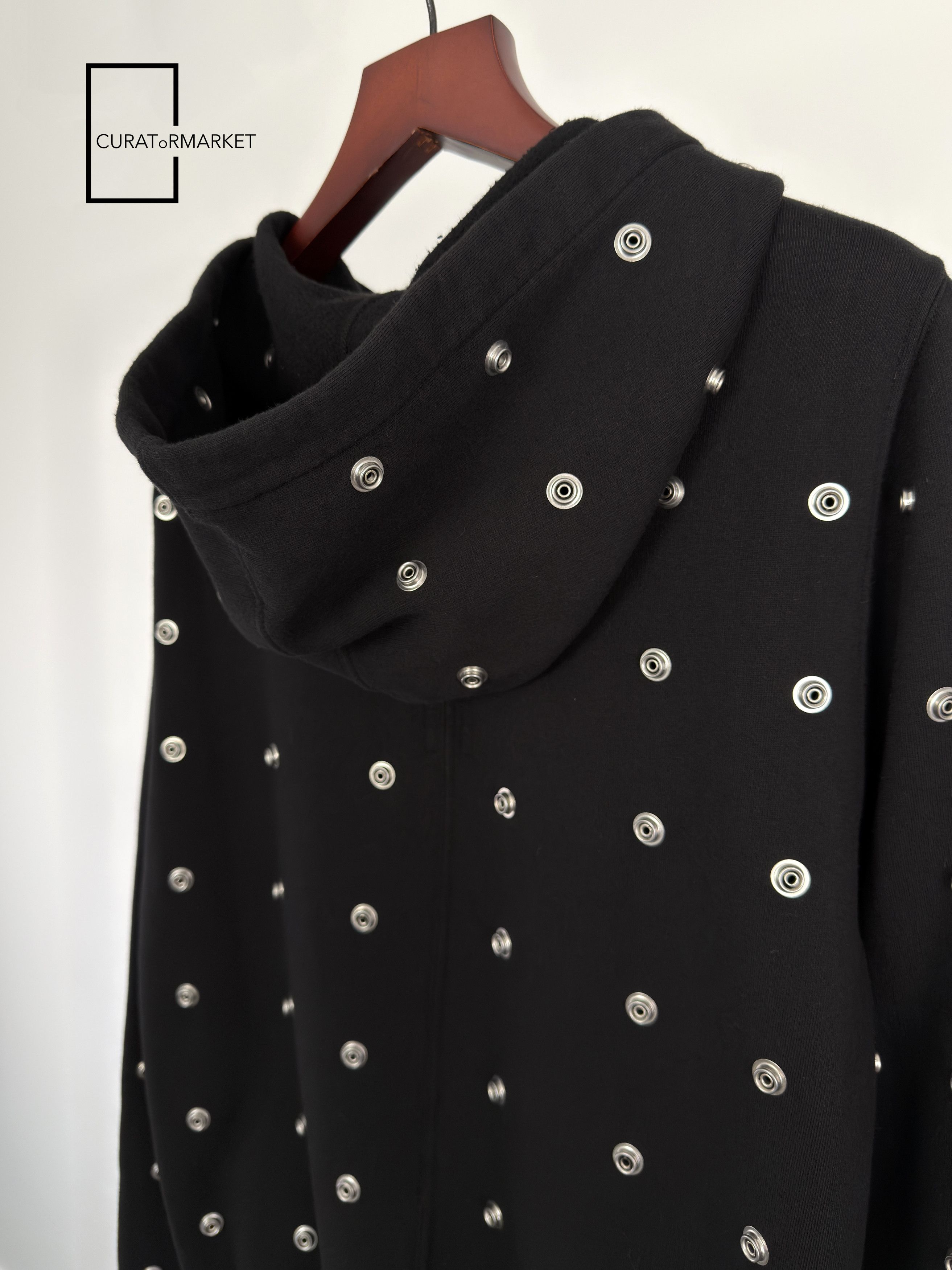 Rick Owens Drkshdw Granbury Organic Fleece Press Stud Button Hoodie SS24 Lido Size US S / EU 44-46 / 1 - 6 Thumbnail