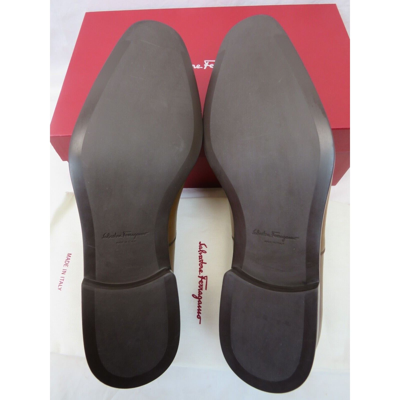 Salvatore Ferragamo FERRAGAMO BOSTON BROWN BROGUE LEATHER GANCINI OXFORDS 9.5 E Size US 10.5 / EU 43-44 - 8 Thumbnail