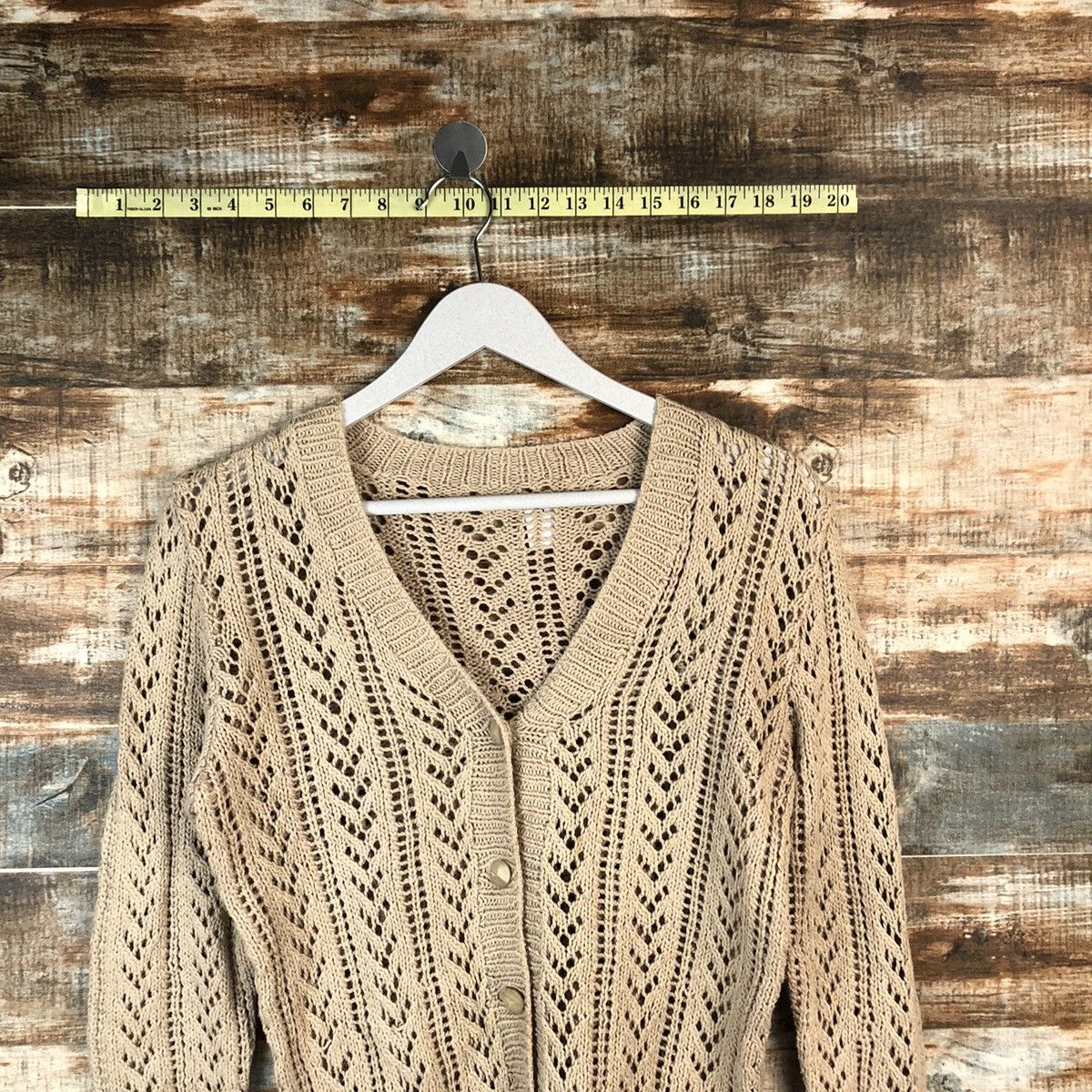 Japanese Brand Japanese Brand Brown Cardigan Knitwear #A1348 Size S / US 4 / IT 40 - 5 Thumbnail