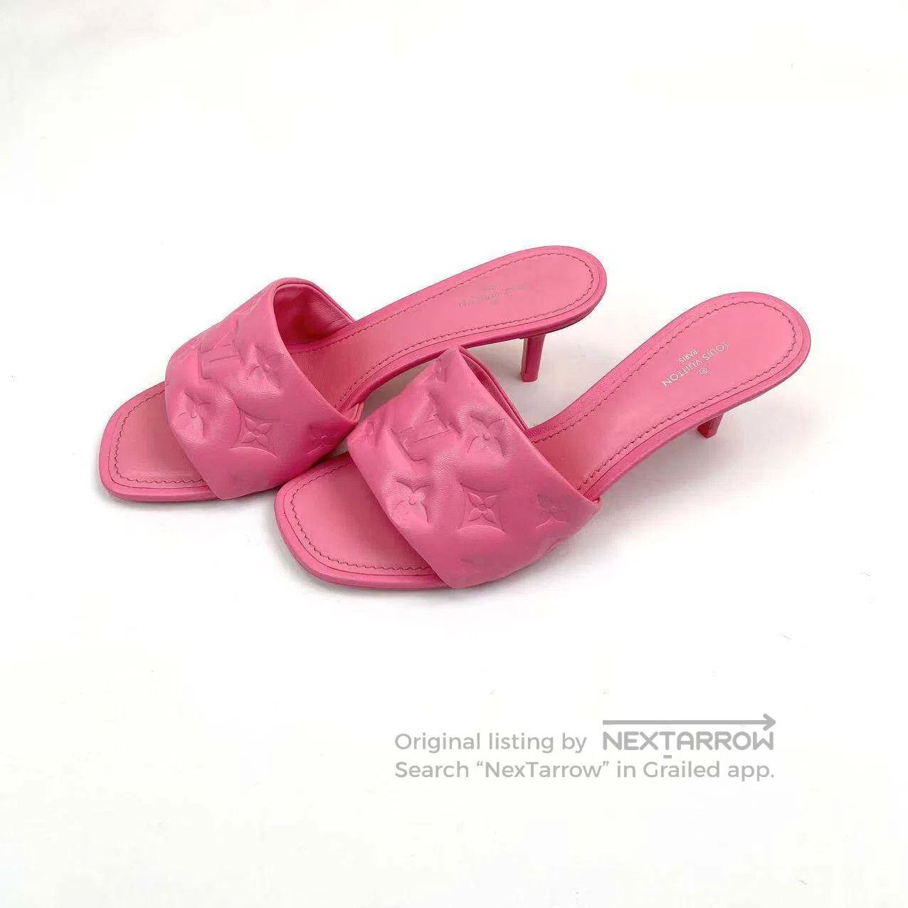 Louis Vuitton Louis Vuitton Embossed presbyopia logo high-heeled sandals Size US 6.5 / IT 36.5 - 1 Thumbnail
