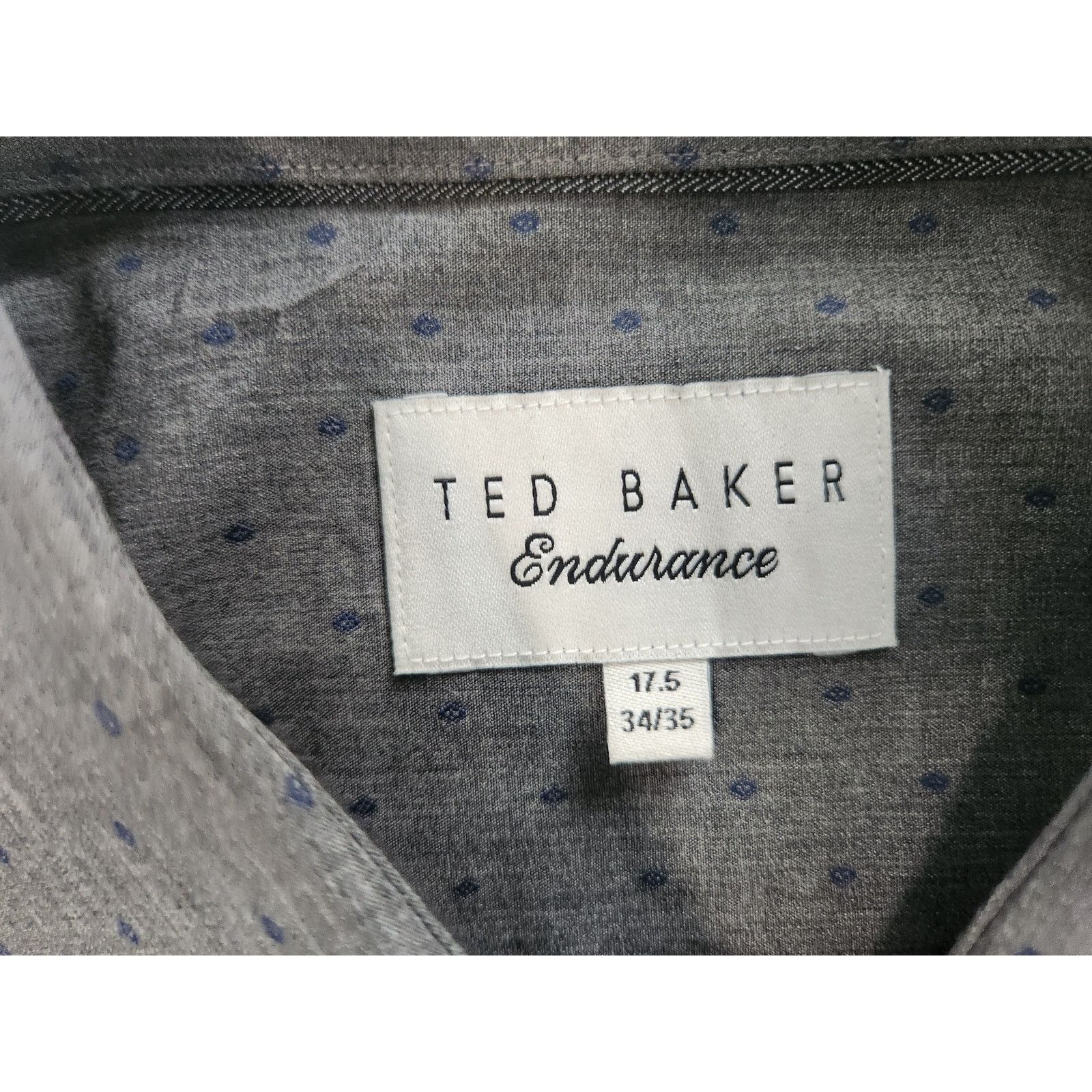 Ted Baker Ted Baker Endurance Shirt 17.5 34/35 Gray Long Sleeve Size US L / EU 52-54 / 3 - 2 Thumbnail