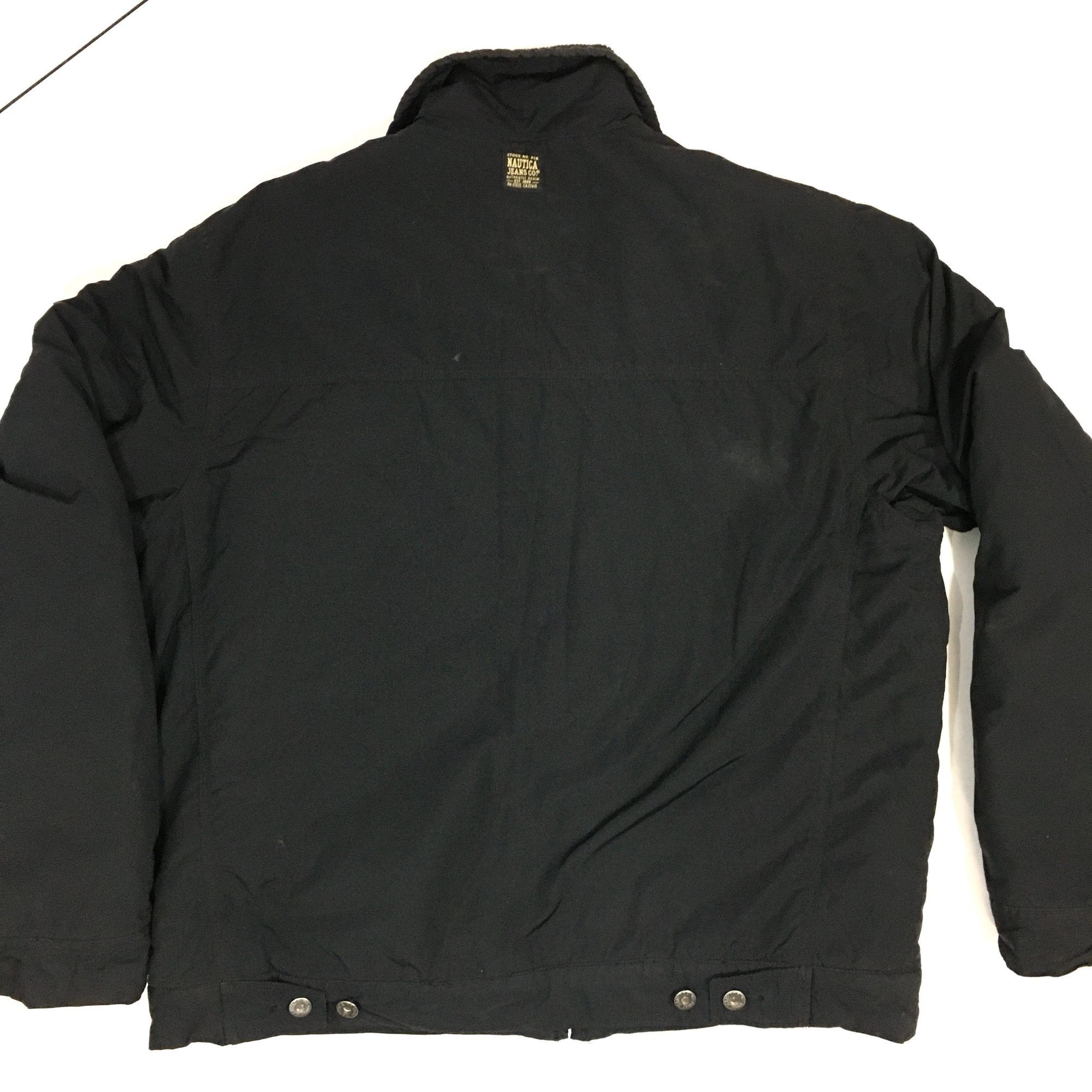 Nautica Vtg NAUTICA Jeans Black Nylon Puffer TRUCKER Jacket Size US XL / EU 56 / 4 - 8 Thumbnail
