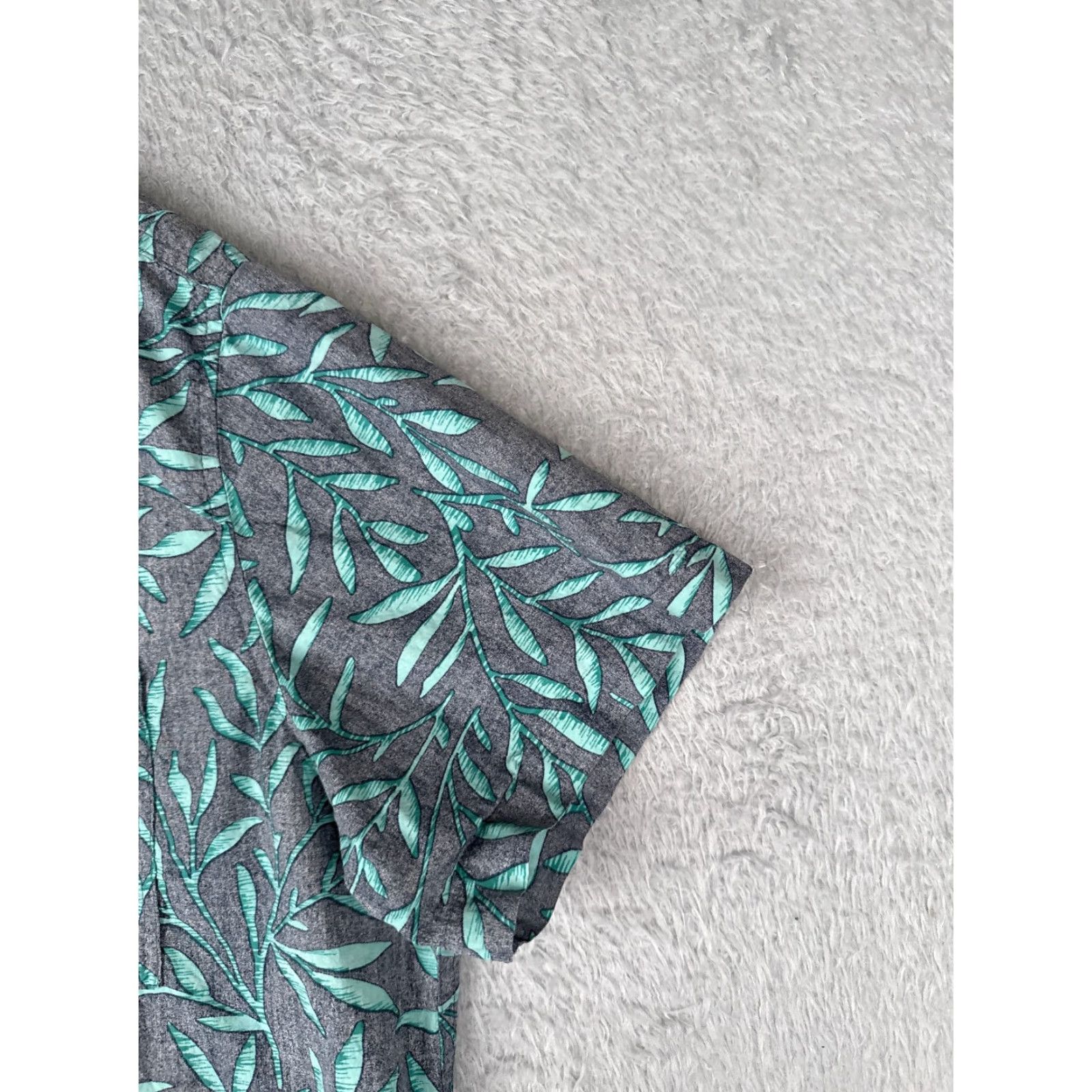 Mossimo VINTAGE Mossimo Shirt Men XL Blue Floral Hawaiian Cotton Slim Fit Inside Out Size US XL / EU 56 / 4 - 2 Thumbnail