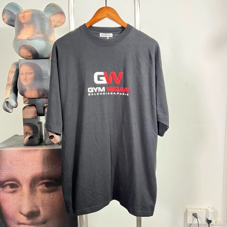 Balenciaga Balenciaga Printed Logo Short Sleeve Tee - dmc Size US S / EU 44-46 / 1 - 1 Thumbnail