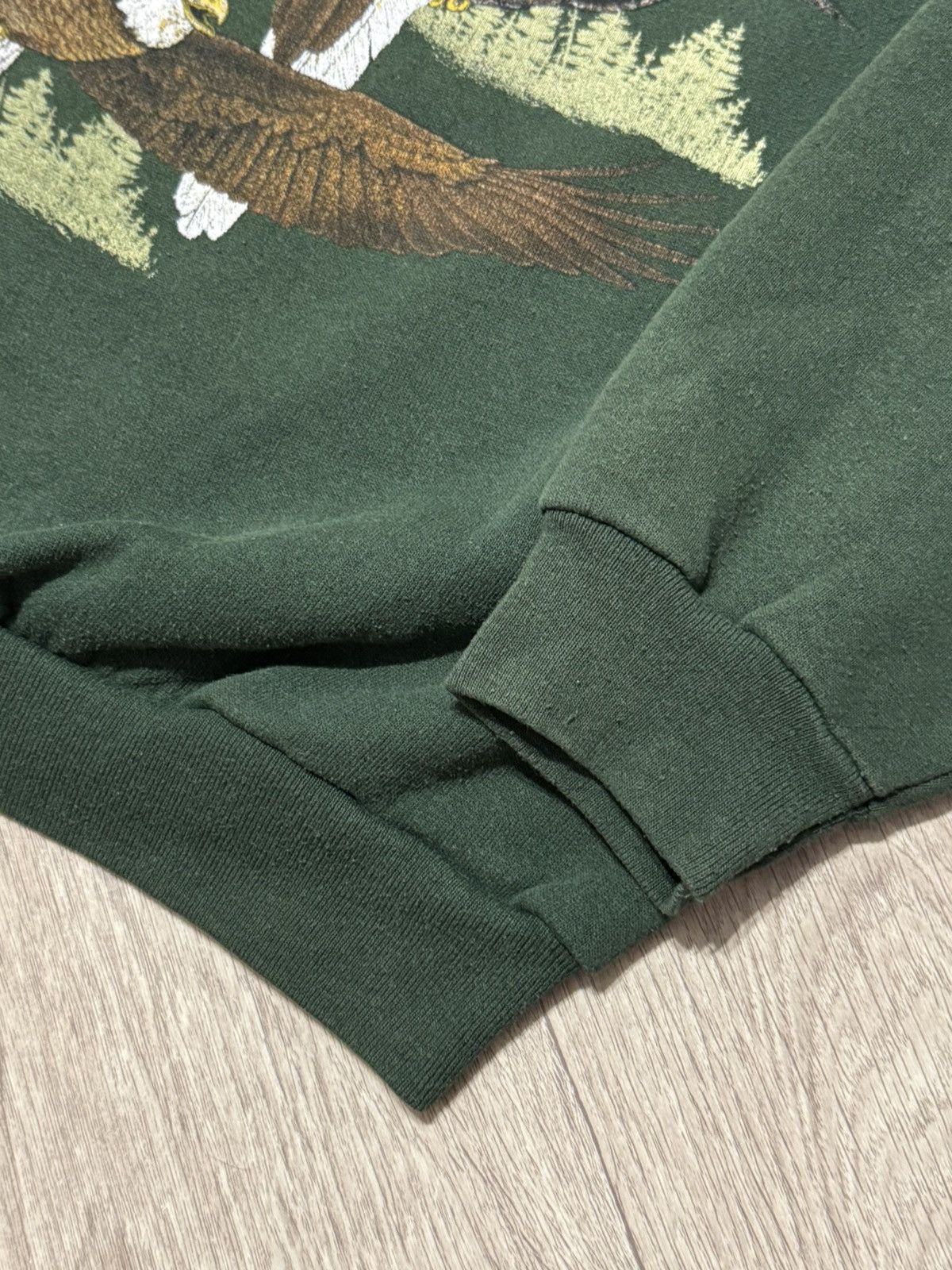 Vintage 🔷Vintage Eagle Graphic Sweatshirt 1993🔷 Size US XL / EU 56 / 4 - 2 Thumbnail