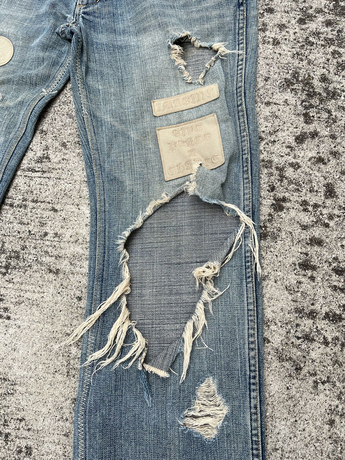 Number (N)ine Number nine patch denim Kurt Cobain archive y2k Size US 30 / EU 46 - 3 Thumbnail