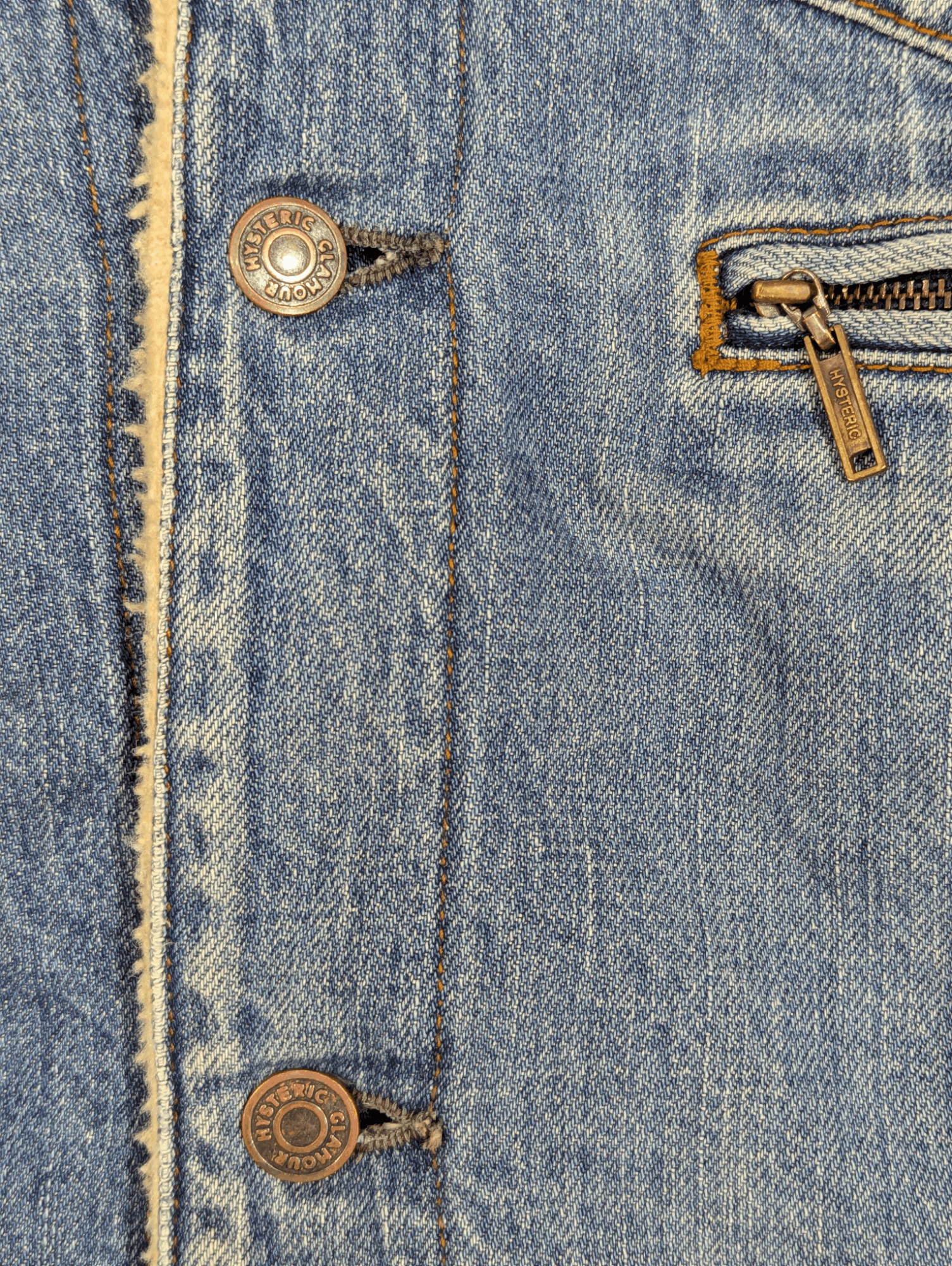 Hysteric Glamour Hysteric Glamour Kinky Jeans Denim Sherpa Jacket Size L / US 10 / IT 46 - 8 Thumbnail