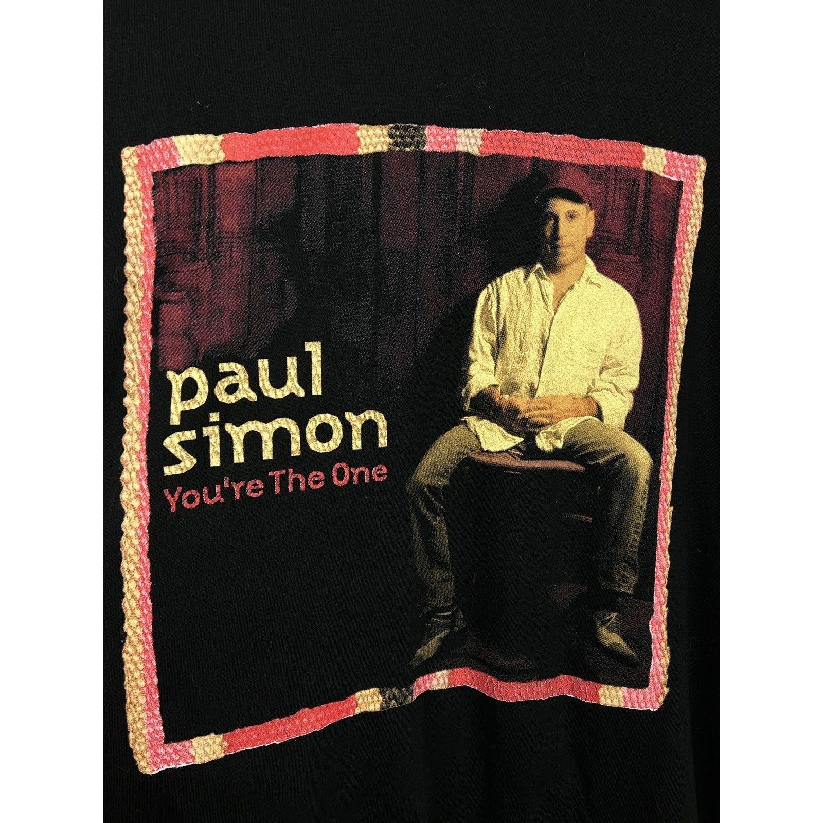 Band Tees 90s Vintage Paul Simon You’re The One Tour T-Shirt In Black Size US M / EU 48-50 / 2 - 2 Thumbnail