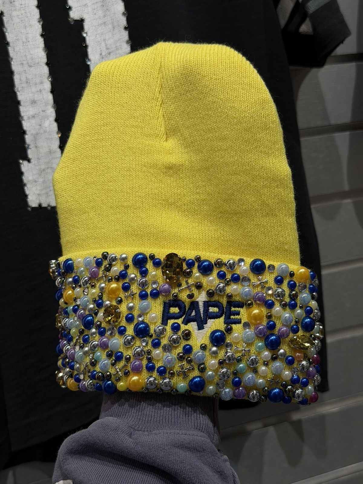 Other PAPE Stone Beanie Crystal Brand New Size ONE SIZE - 1 Thumbnail