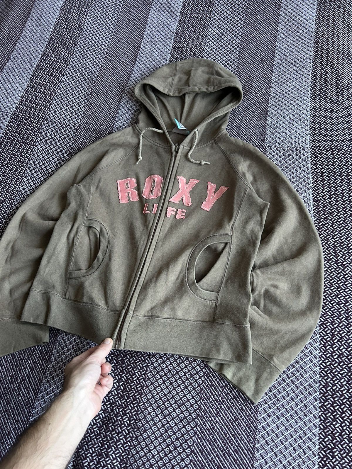 Quiksilver Vintage 90s Roxy Life Quiksilver Salmi Streetwear Hoodie Y2K Size M / US 6-8 / IT 42-44 - 5 Thumbnail