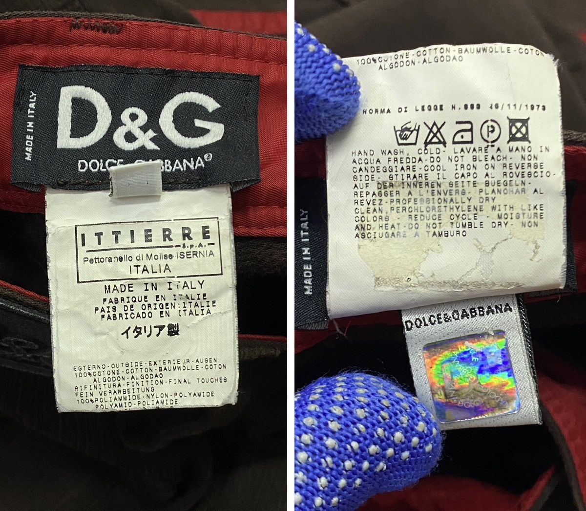 Dolce & Gabbana Dolce & Gabbana Corduroy Multi Pocket 2Way Pants Size US 33 - 14 Thumbnail