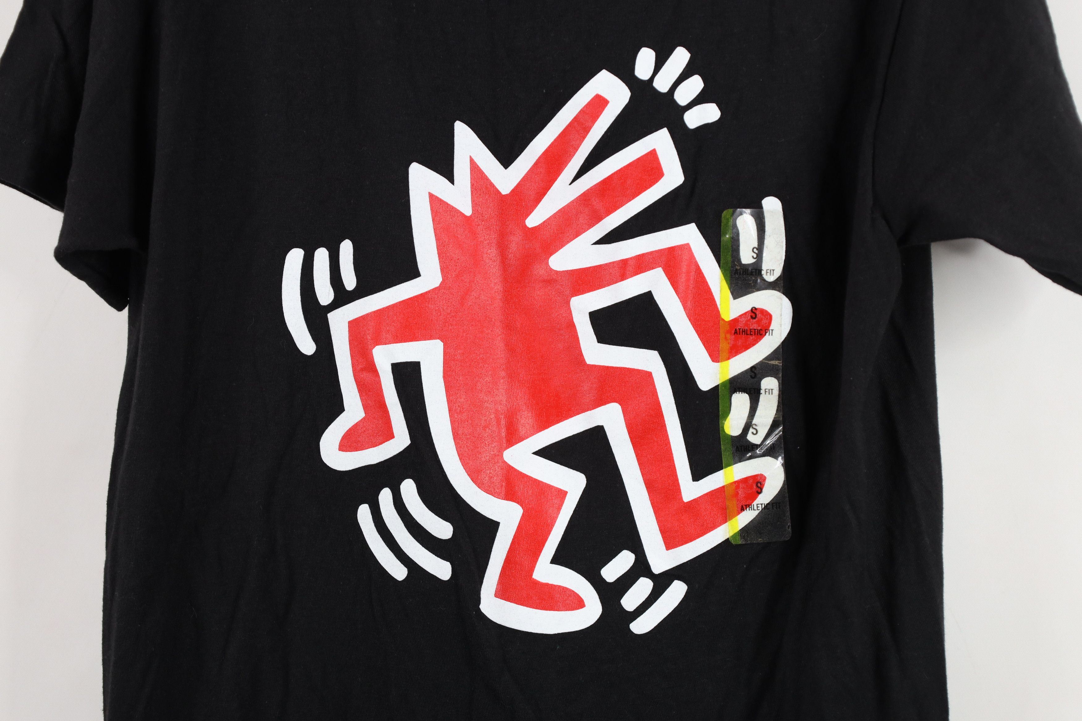 Vintage Deadstock Vintage Y2K Haring Art Barking Dog T-Shirt Black Size US S / EU 44-46 / 1 - 4 Thumbnail