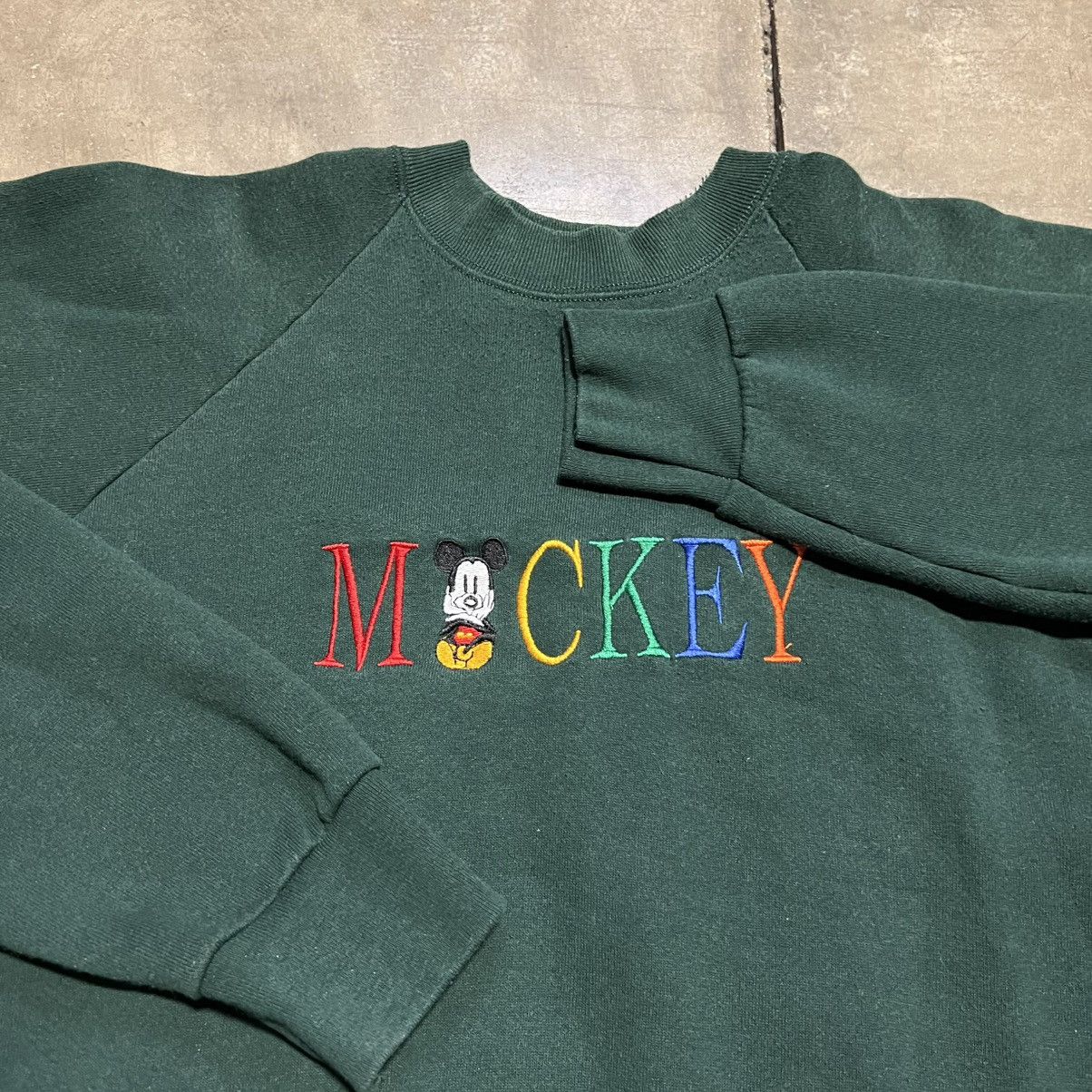 Mickey Mouse Vintage Mickey Mouse Sweatshirt Crewneck Disney Raglan 90s Size US XL / EU 56 / 4 - 5 Thumbnail