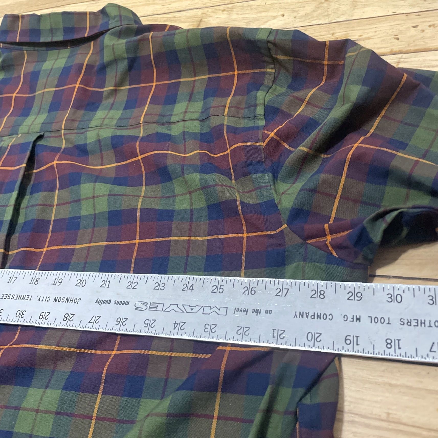 Vintage Foundry Button Shirt Men 2XLT Greend Red Plaid XXL Tall Lightweight Oxford 58" Shirt Mens Plaid Button-Up Casual Workwear 2XLT Red Size US XXL / EU 58 / 5 - 7 Thumbnail
