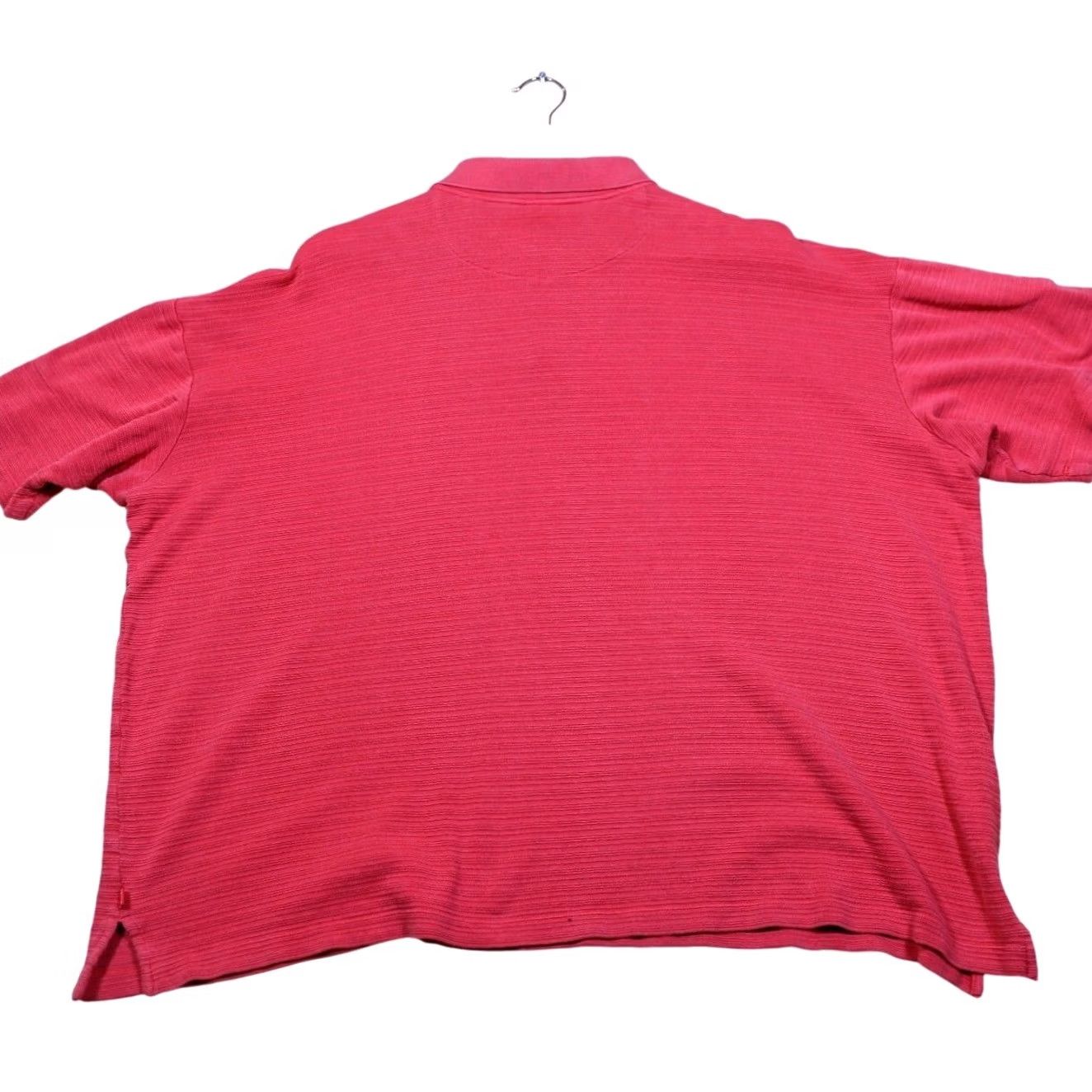 Tommy Bahama Tommy Bahama Mens XL Red Silk Blend Polo Shirt Short Sleeve Island Zone Golf Designer Striped Casual Size US XL / EU 56 / 4 - 6 Thumbnail