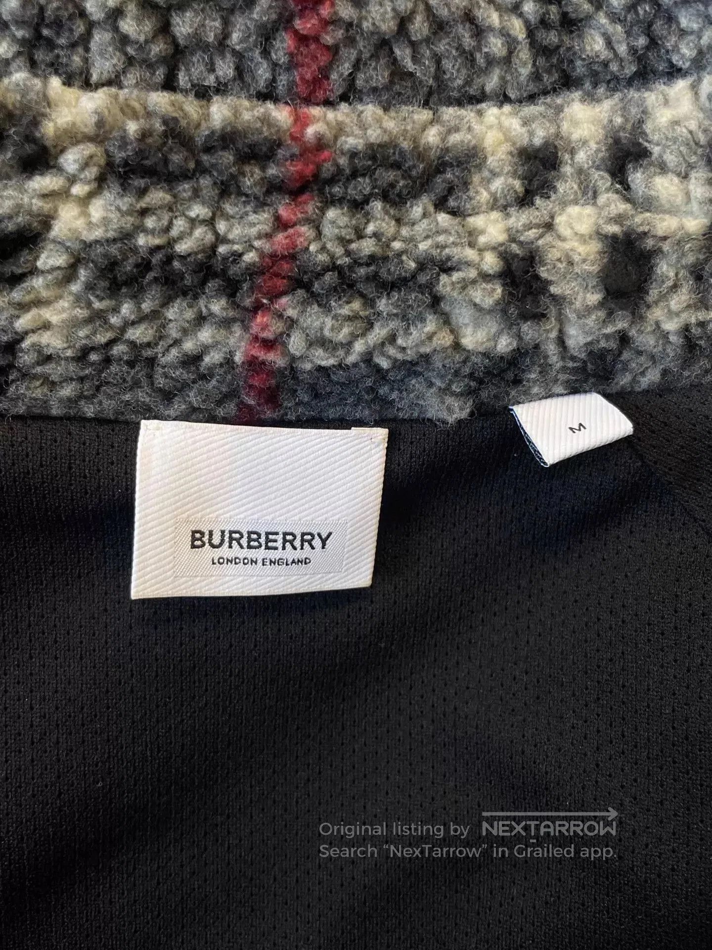 Burberry Plaid Fleece Zip-Up Jacket - Multi, Size M. Size US M / EU 48-50 / 2 - 5 Thumbnail