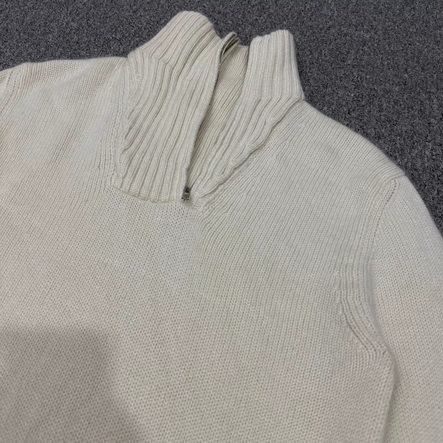 Hermes Hermes half-zip beige cashmere sweater M 99new Size US M / EU 48-50 / 2 - 3 Thumbnail