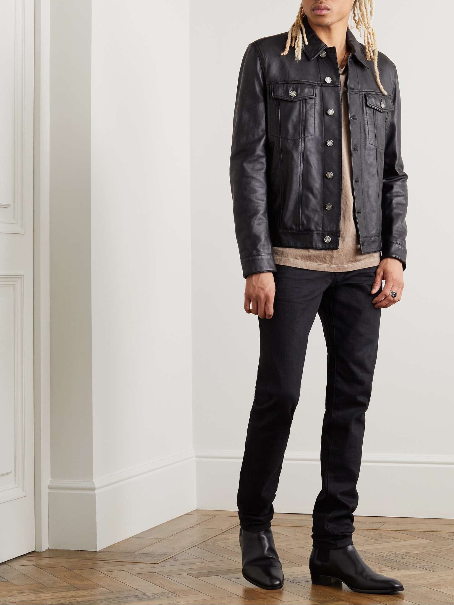 Saint Laurent Paris o1s1wg110625 737736 Reverse T-Shirt in Beige Size US XXL / EU 58 / 5 - 2 Thumbnail
