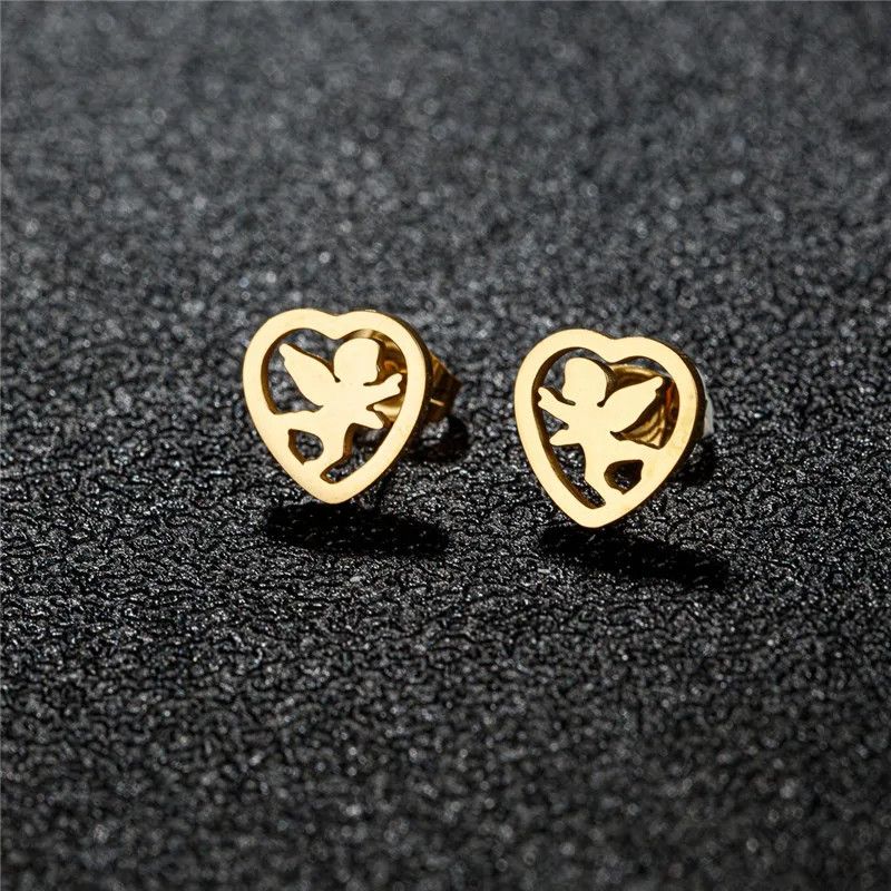 Jewelry Mini Romantic Cupid Earrings Charm Earring Gift Size ONE SIZE - 1 Thumbnail