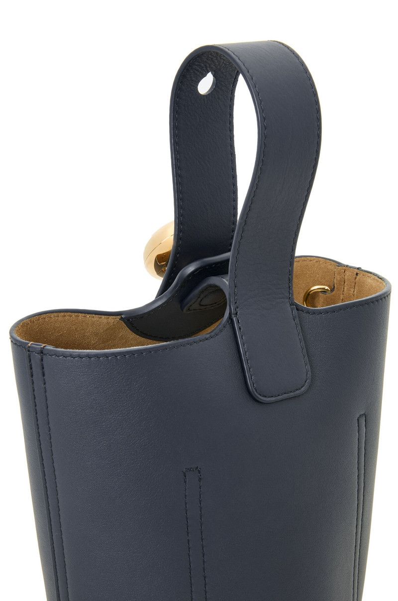 Loewe o1in1g0426 Size: OS/ Mini Pebble Bucket Bag in Dark Ink Size ONE SIZE - 9 Thumbnail