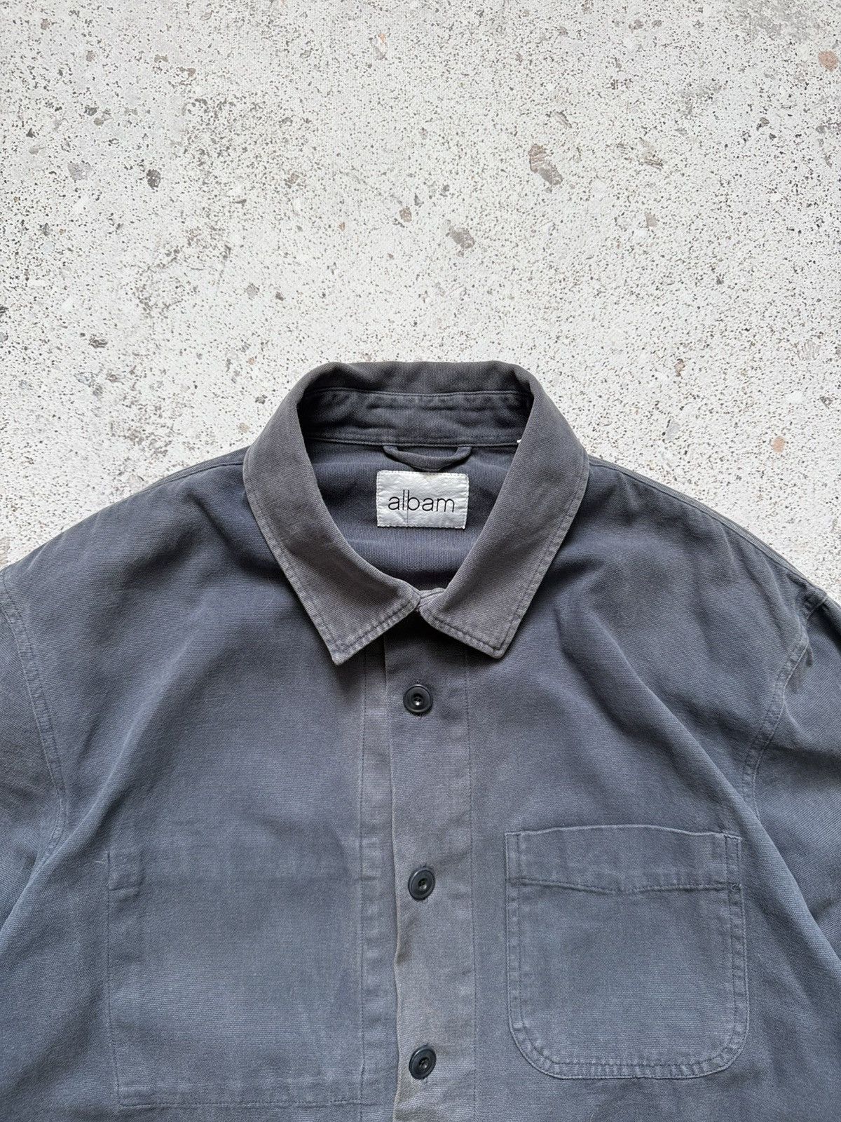 Albam Albam Chore Navy Striped Jacket Overshirt Size L Longsleeve Size US L / EU 52-54 / 3 - 2 Thumbnail