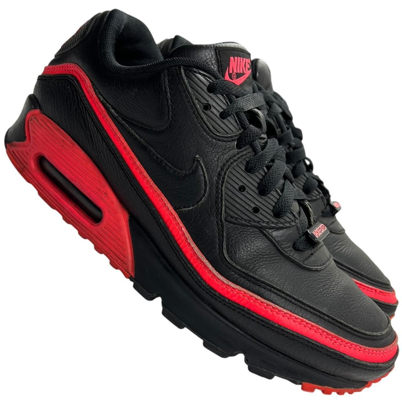 Nike × Undefeated Nike UNDFTD Air Max 90 Black Solar Red - Size US 9 / EU 42.5 Size US 9 / EU 42 - 1 Thumbnail