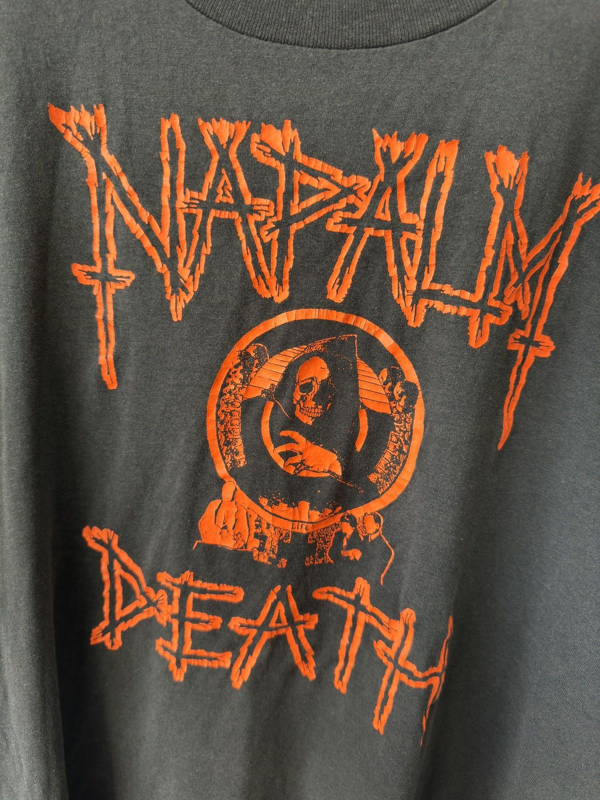 Vintage 90s Napalm Death Single Stitch Shirt Size US XL / EU 56 / 4 - 3 Thumbnail