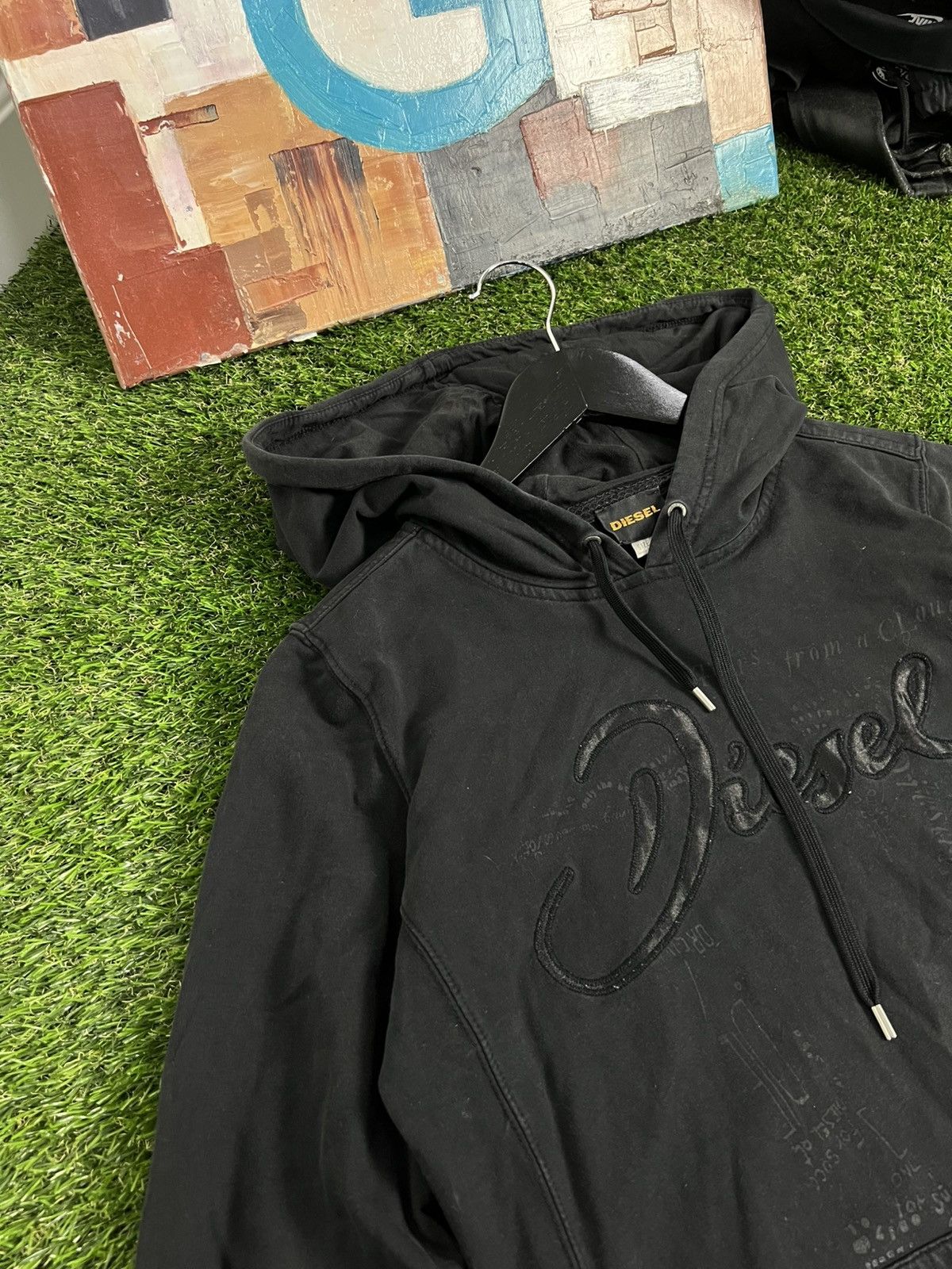 Diesel Vintage 90s Diesel Hoodie Logo Size US M / EU 48-50 / 2 - 2 Thumbnail