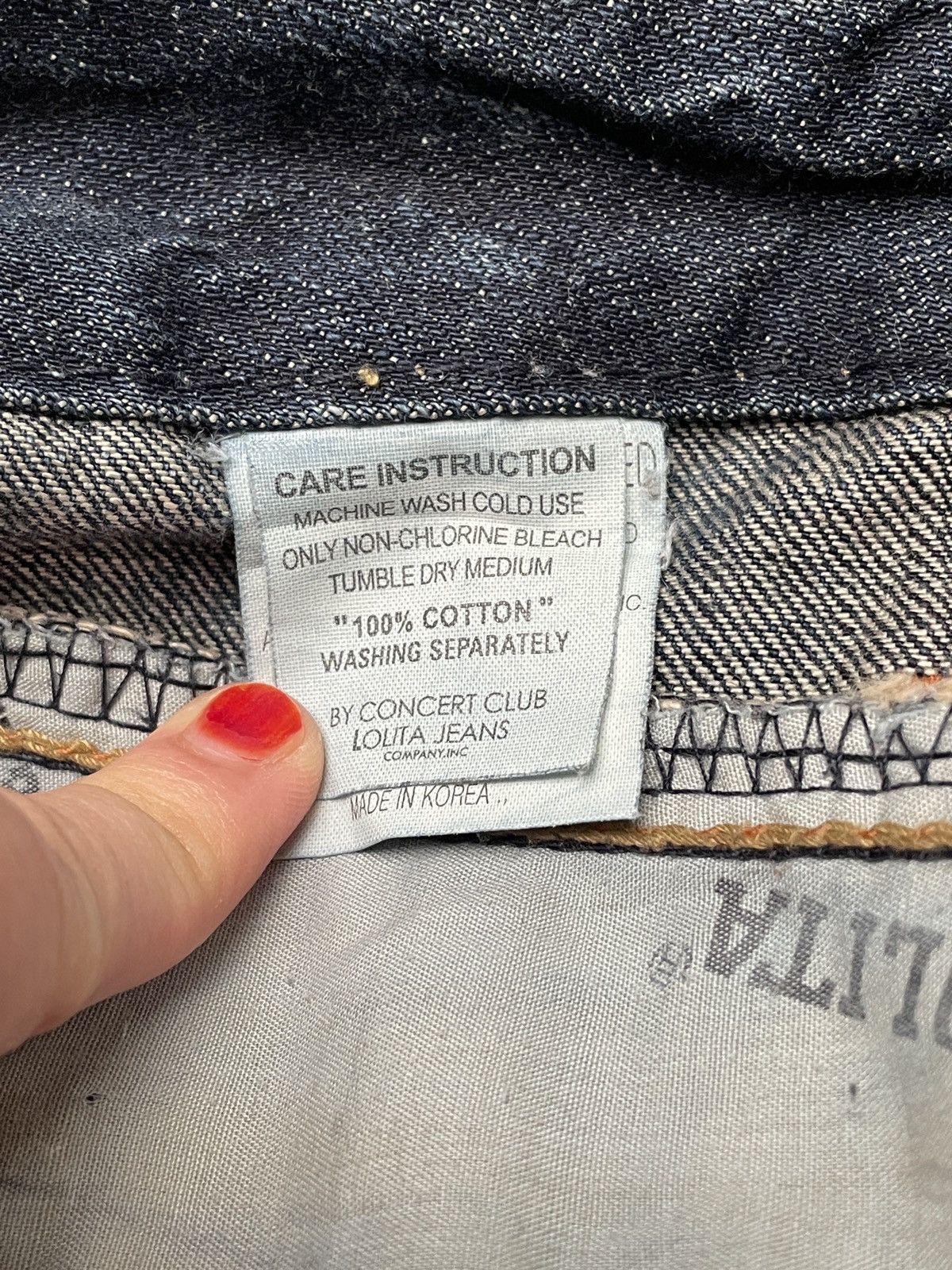 Japanese Brand × Vintage Vintage Japanese Brand Lolita Flared Jeans 1990s Size US 31 - 11 Thumbnail