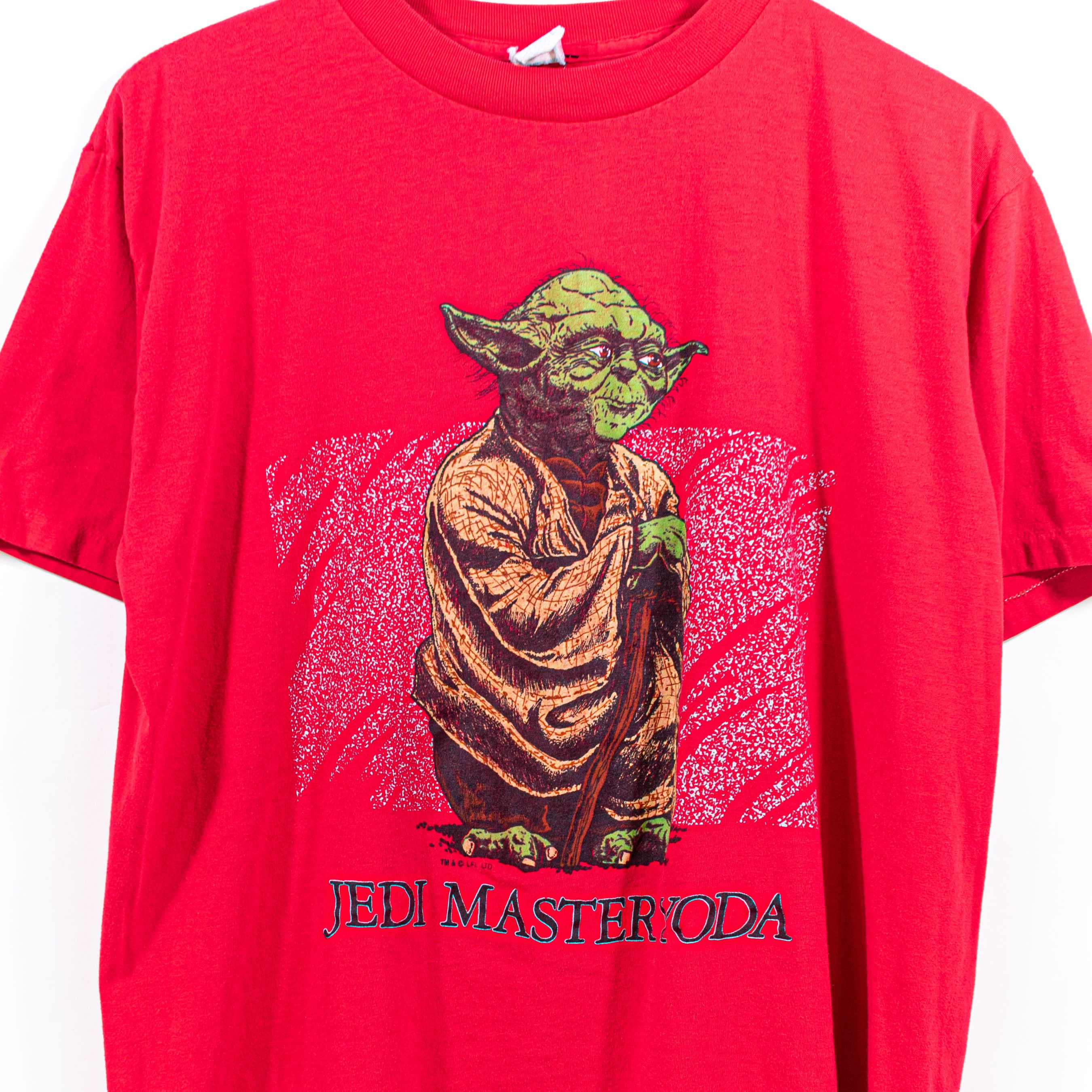 Vintage Star Wars Jedi Master Yoda T-Shirt VTG Artex George Lucas Size US L / EU 52-54 / 3 - 3 Thumbnail