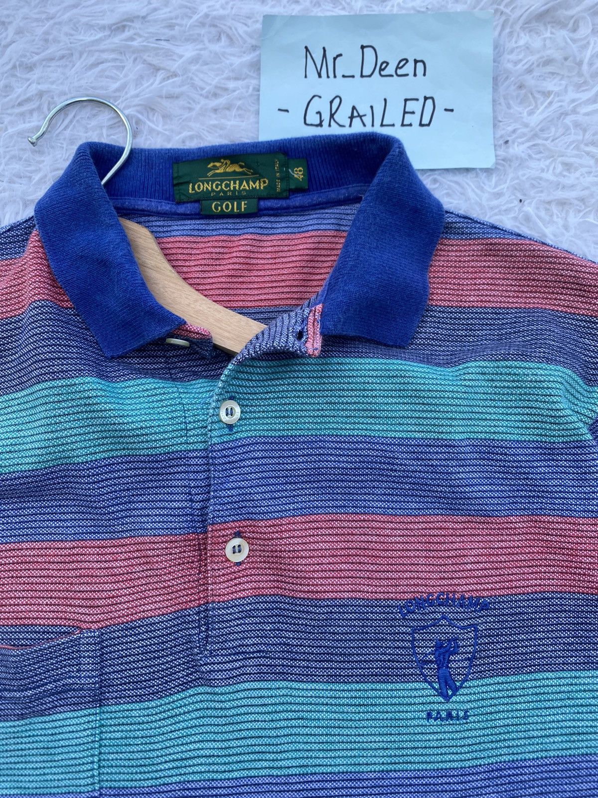 Longchamp Rare Vintage 90s Longchamp Polo Shirt Size US M / EU 48-50 / 2 - 6 Thumbnail