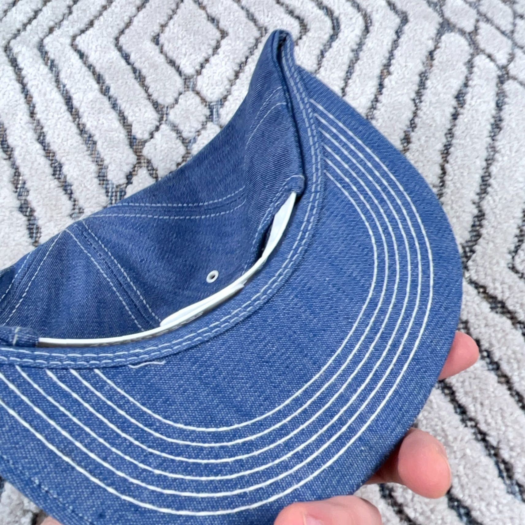 Vintage VINTAGE American Legend Trucker Hat Cap Denim Blue 80s 90s USA Snap Back Adjustable Men One Size Cap Size ONE SIZE - 7 Thumbnail