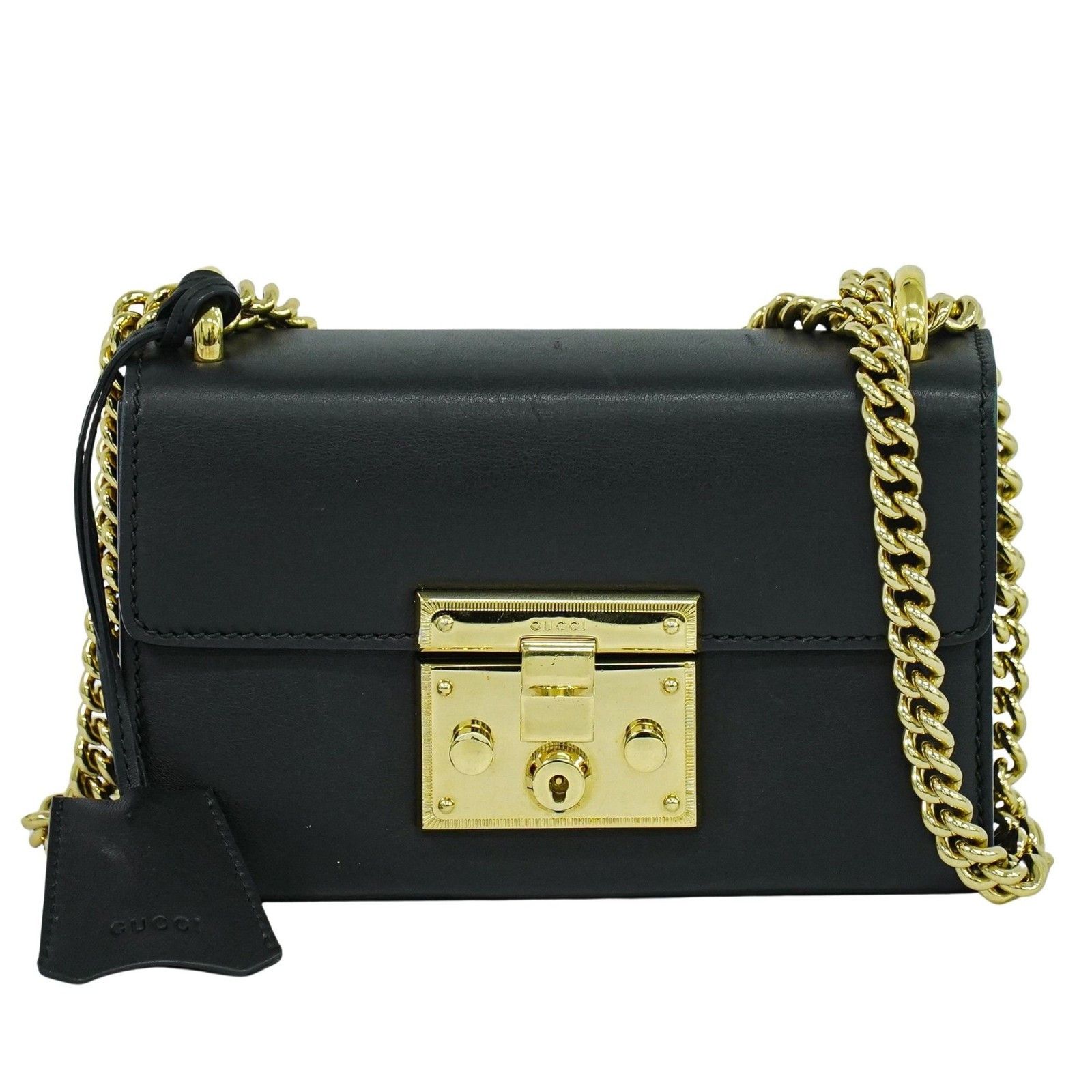 Gucci Gucci Padlock Shoulder Bag Leather Size ONE SIZE - 1 Thumbnail