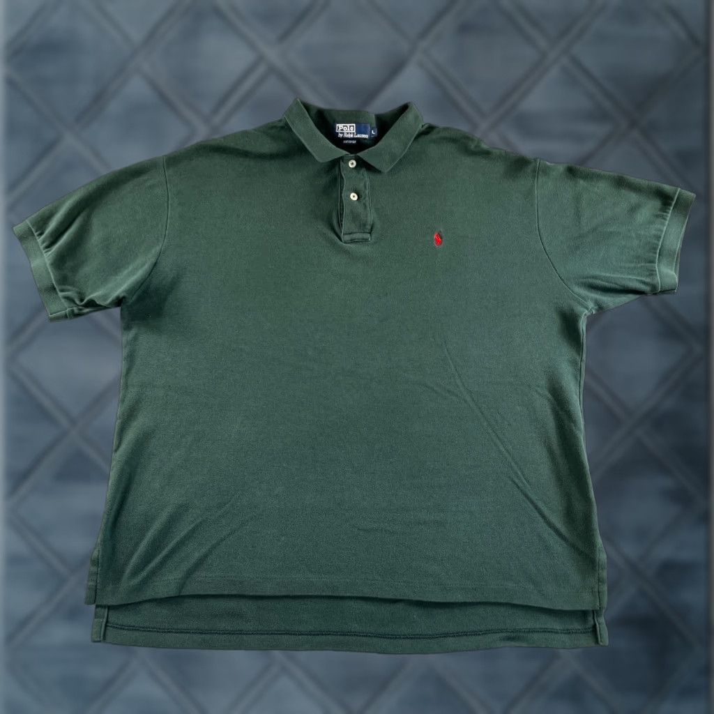 Polo Ralph Lauren VINTAGE Polo Ralph Lauren Polo Shirt Mens L Green Classic Casual Golf Rugby USA * Size US L / EU 52-54 / 3 - 1 Thumbnail