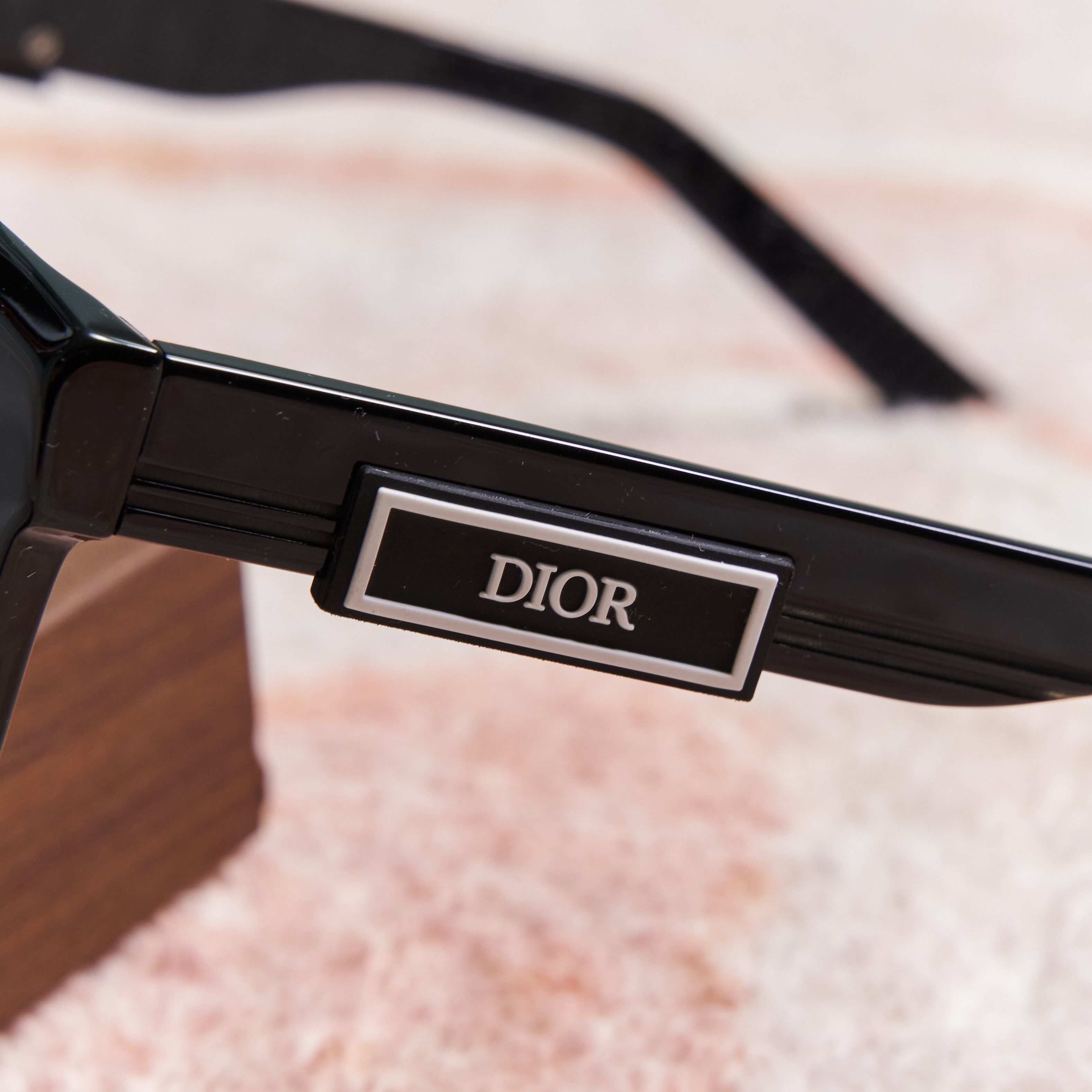 Dior DIOR DIORB23 S1I Black Rectangular Sunglasses Size ONE SIZE - 2 Thumbnail