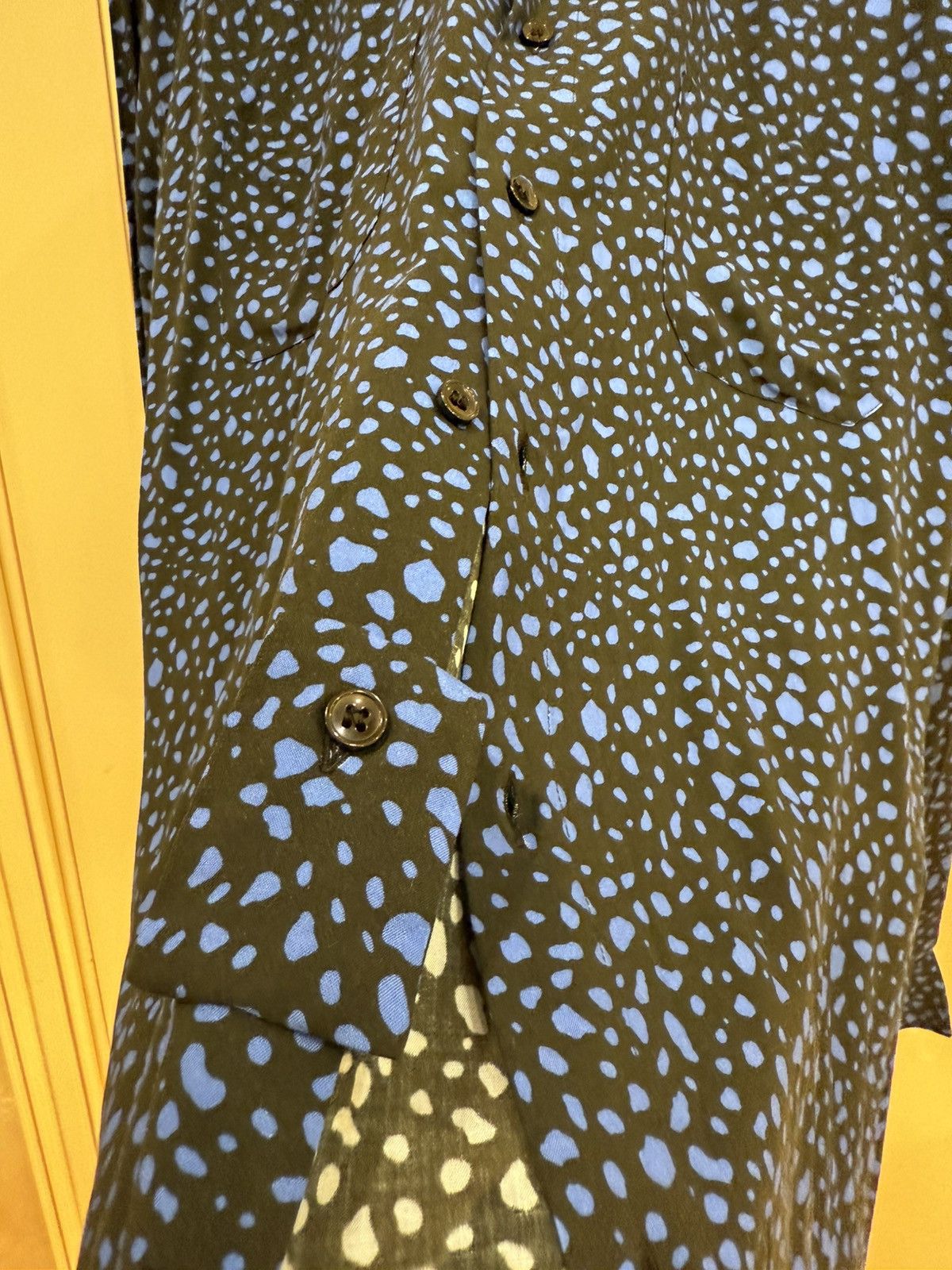 Saint Laurent Paris Black and blue leopard print collar size40 Size US M / EU 48-50 / 2 - 9 Thumbnail