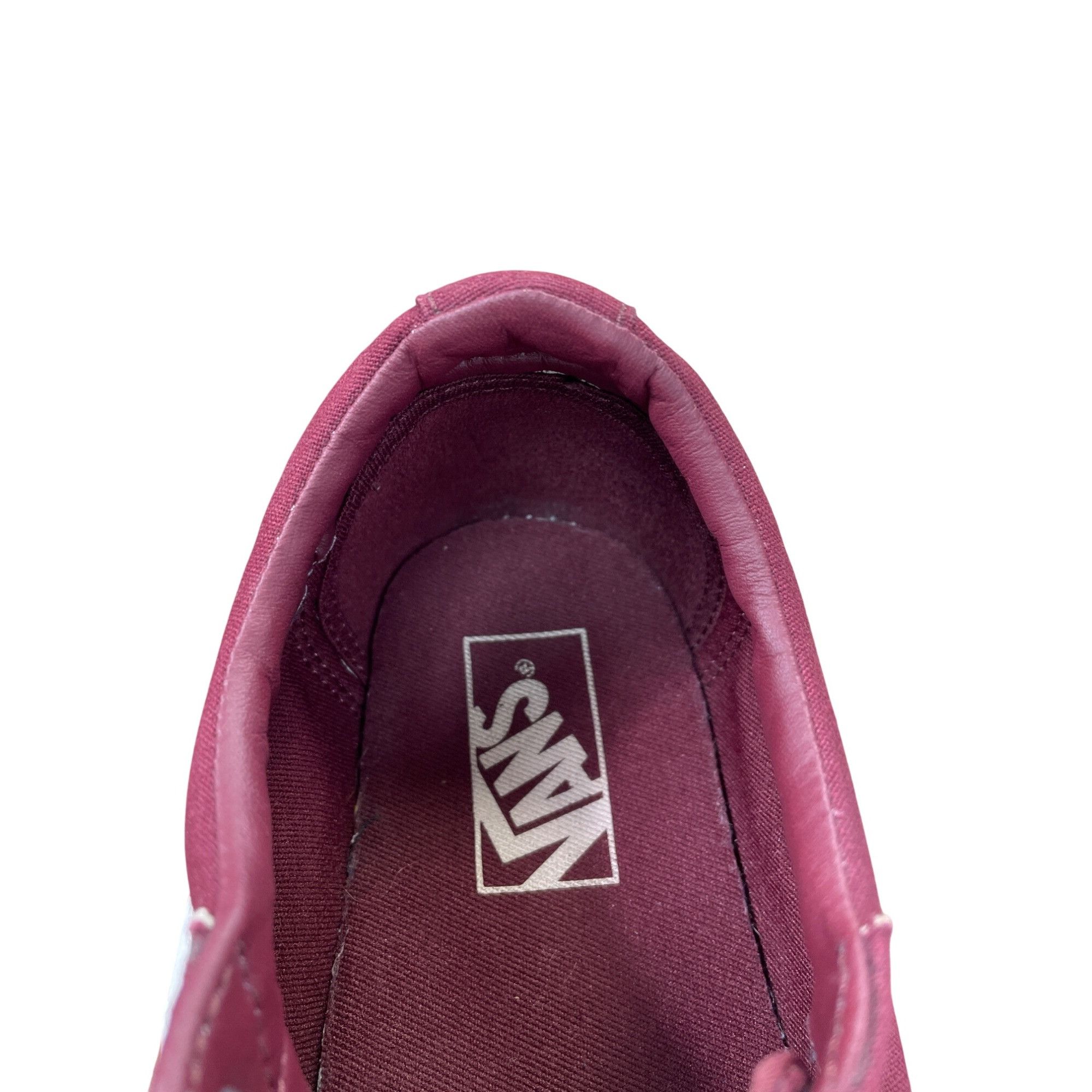 Vans Vans Womens Old Skool Burgundy/White Canvas skate Sneakers S Size US 10 / IT 40 - 8 Thumbnail