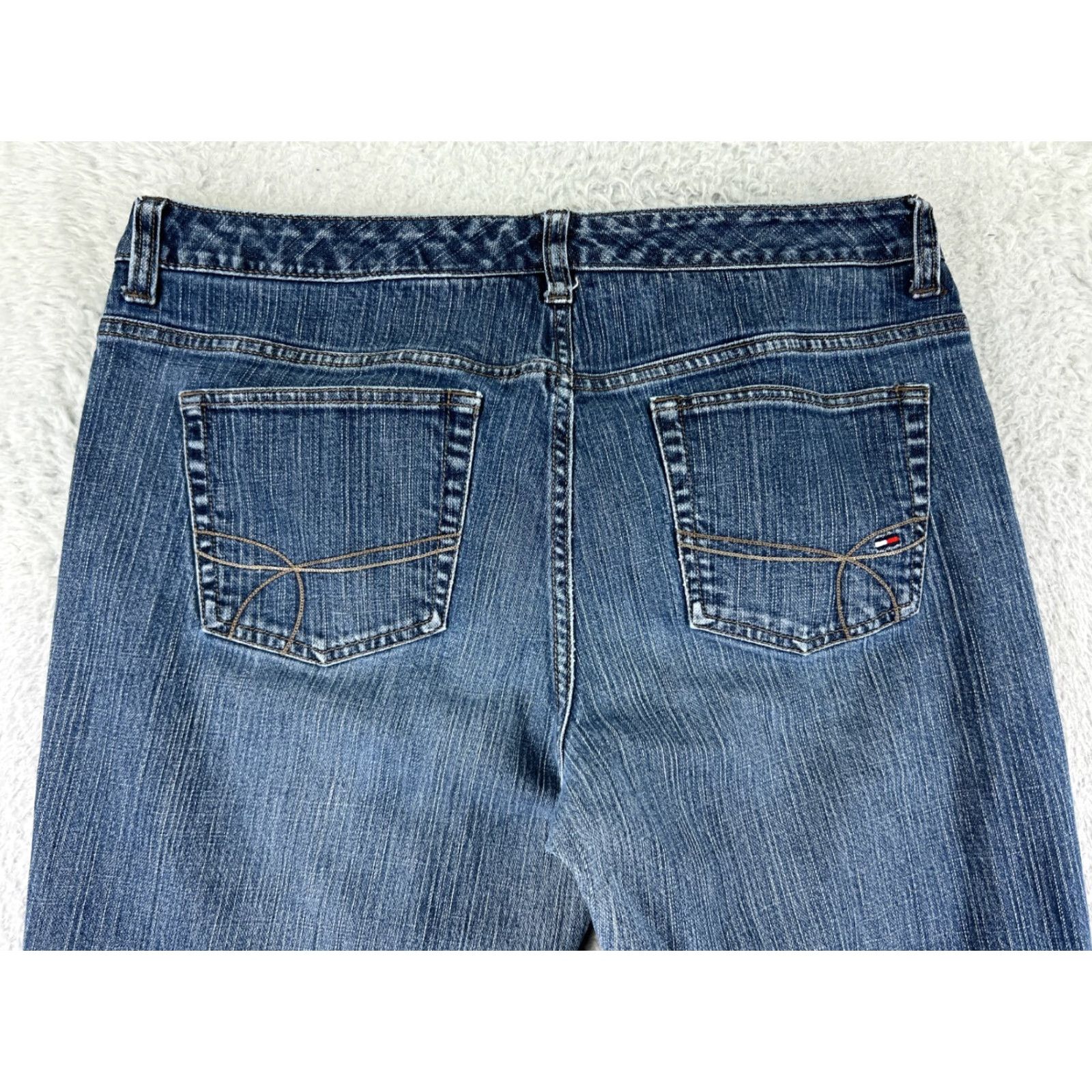 Tommy Hilfiger Tommy Hilfiger Womens Jeans Bootcut Medium Wash 28in Inseam 12 Size Denim Size 34" / US 12 / IT 48 - 3 Thumbnail