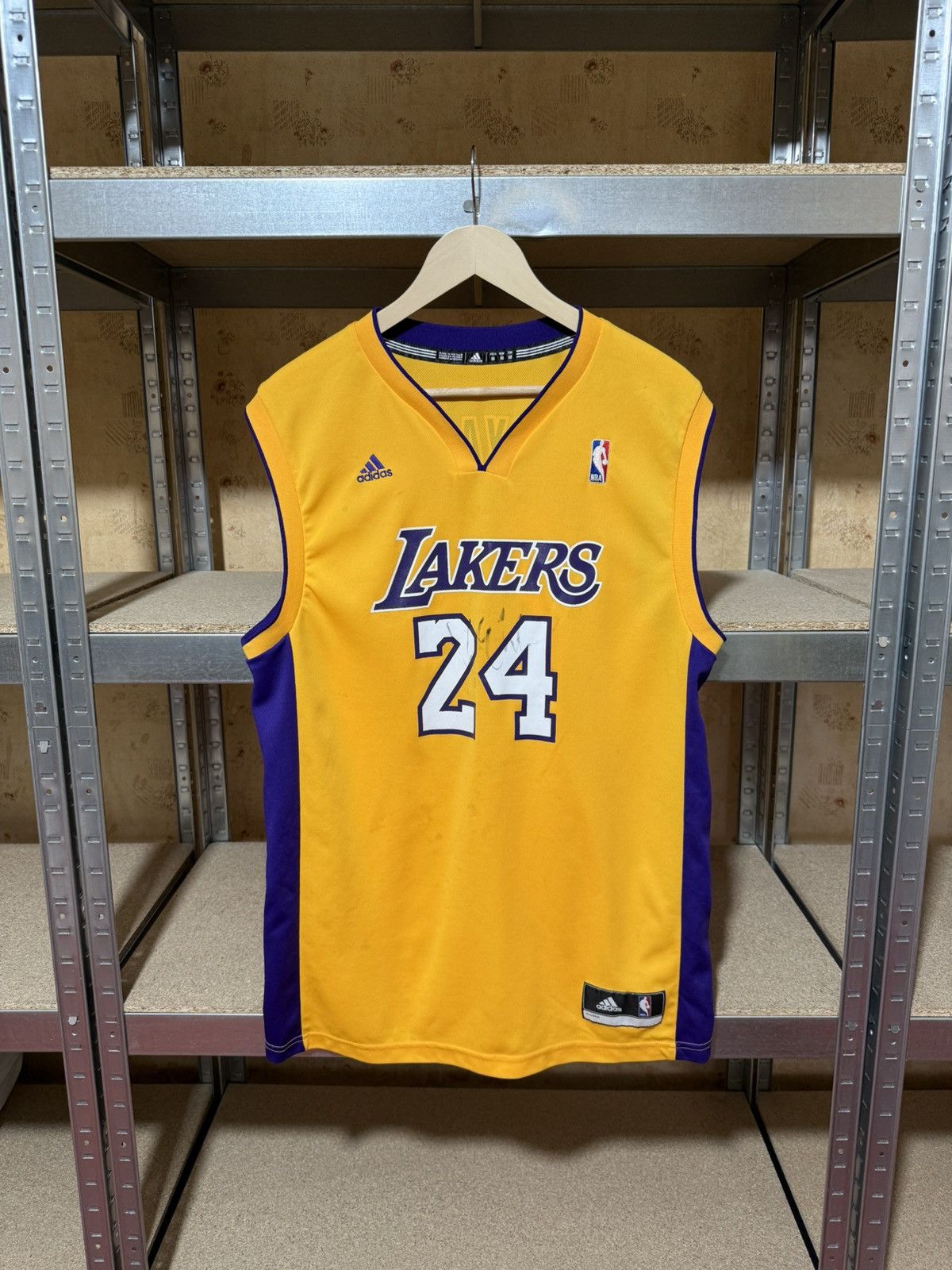 Mitchell & Ness × NBA × Vintage Vintage Adidas NBA Lakers Bryant 2013 Autographed Jersey Size US M / EU 48-50 / 2 - 1 Thumbnail
