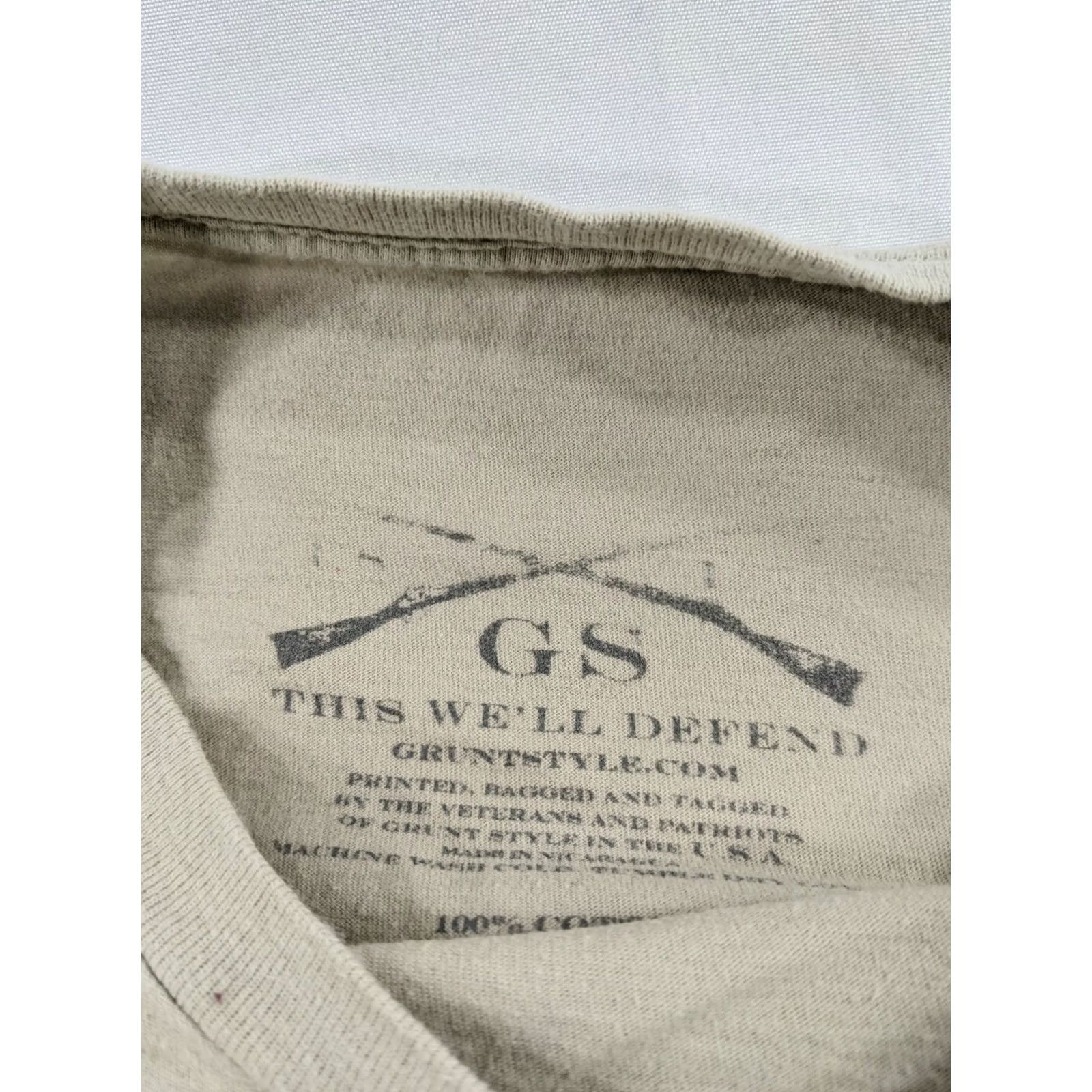 Vintage Grunt Style UNITED STATES SPACE T-Shirt M Beige Cotton 100% Mattis Mens Short Sleeve shirts Size US M / EU 48-50 / 2 - 5 Thumbnail