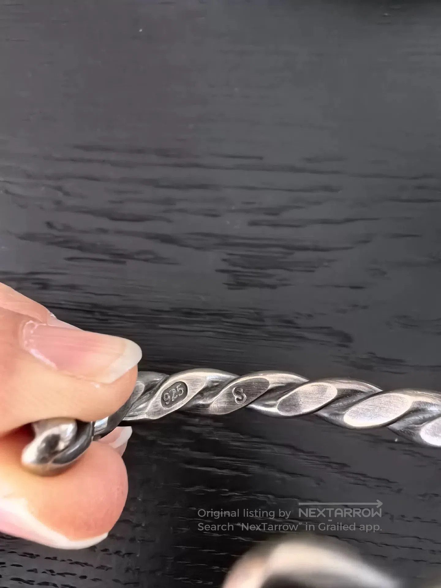 RRL Ralph Lauren RRL Silver Twisted Bracelet. Size ONE SIZE - 4 Thumbnail