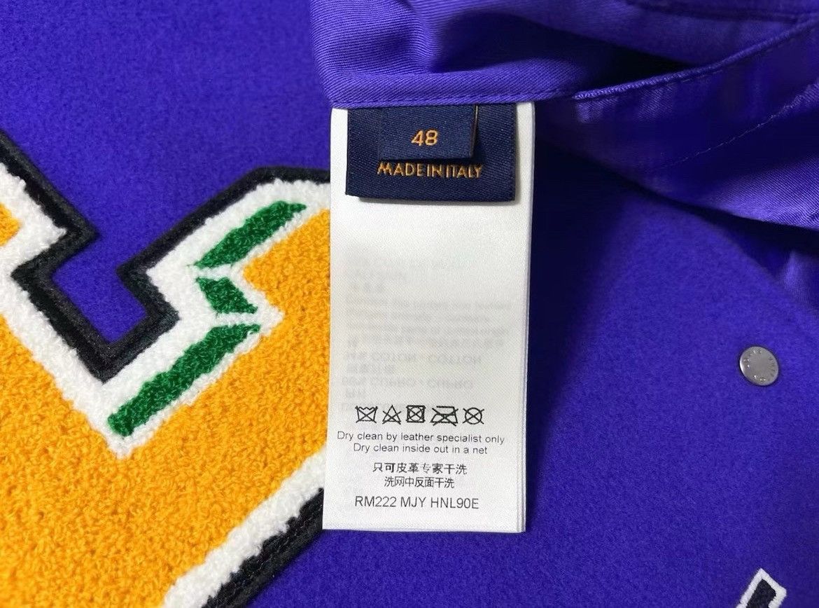 Louis Vuitton Purple frog leather varsity jacket Size US M / EU 48-50 / 2 - 3 Thumbnail