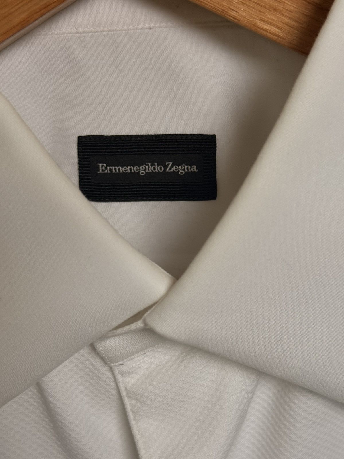 Ermenegildo Zegna Ermenegildo Zegna Formal Piquet Evening Shirt Size US M / EU 48-50 / 2 - 3 Thumbnail