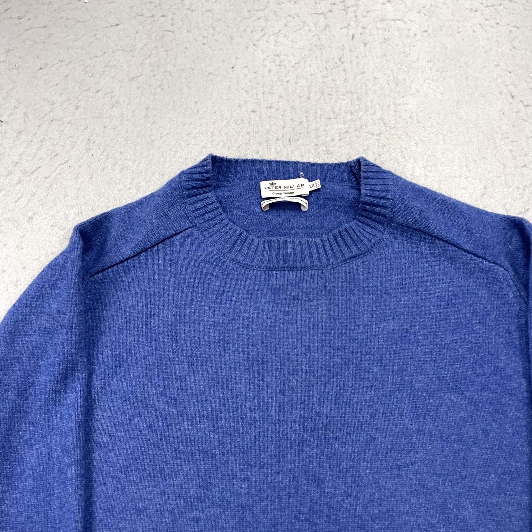 Peter Millar Peter Millar Sweater Mens 2XL Blue Crown Vintage Merino Wool Knit Golf Crew Shirt Size US XXL / EU 58 / 5 - 2 Thumbnail