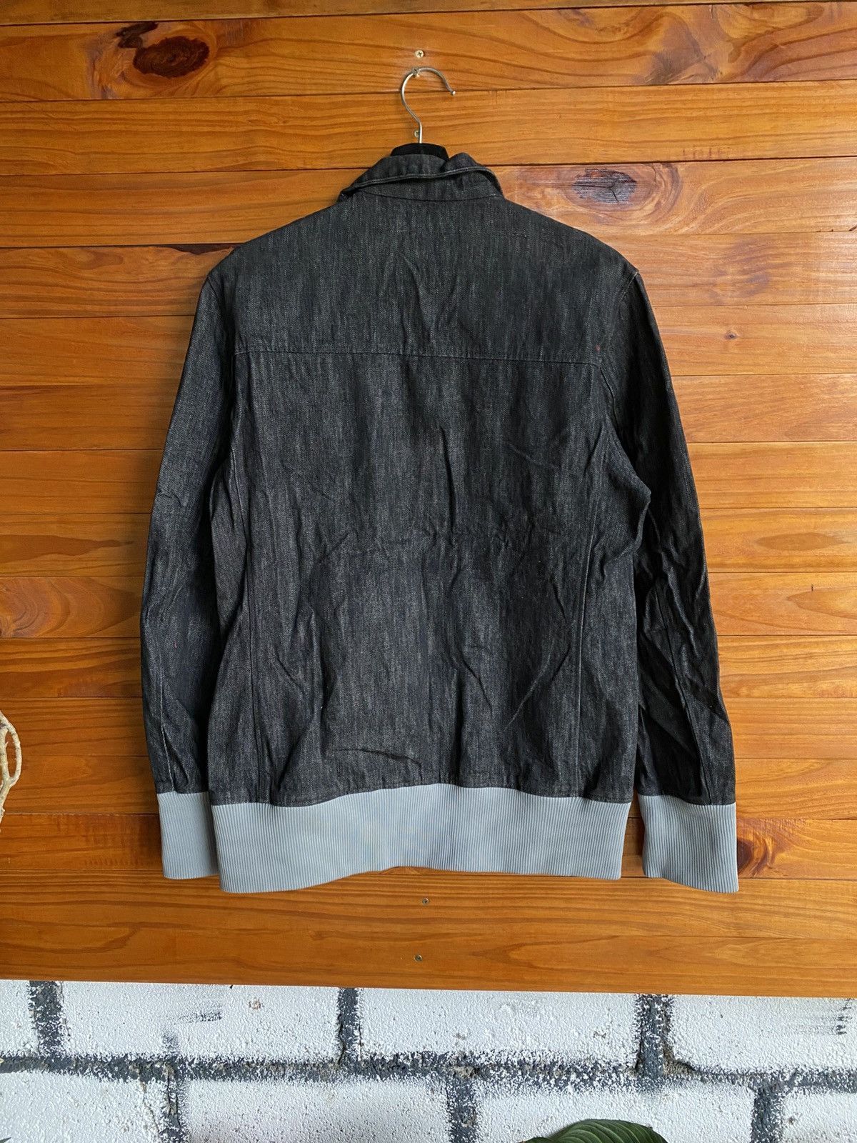 Vintage SKY-CONQUEROR Black Denim Bomber Jacket – Japanese
