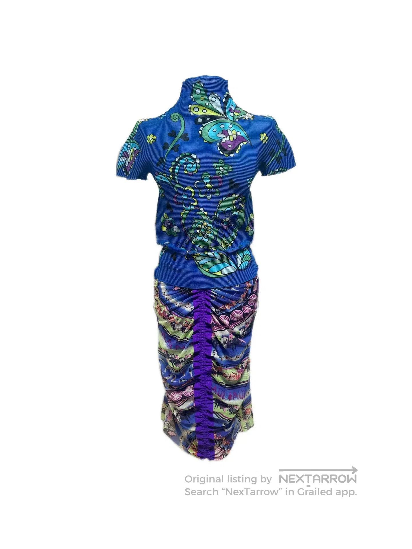 Pleats Please Issey Miyake Issey Miyake Floral Pleated Top. Size M / US 6-8 / IT 42-44 - 1 Thumbnail