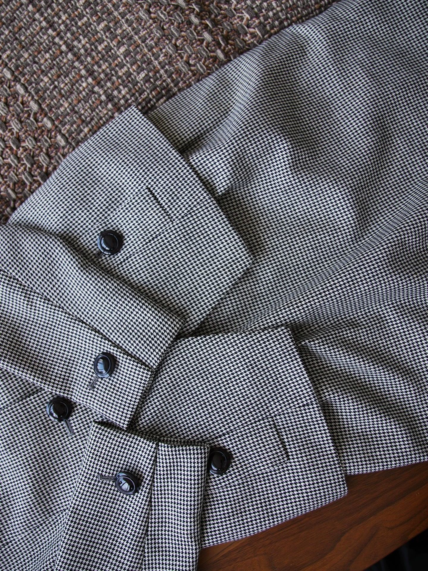 Yves Saint Laurent YSL Vintage Houndstooth Wool-Cotton Suit Skirt 36(S/M) Japan Size XS / US 0-2 / IT 36-38 - 6 Thumbnail